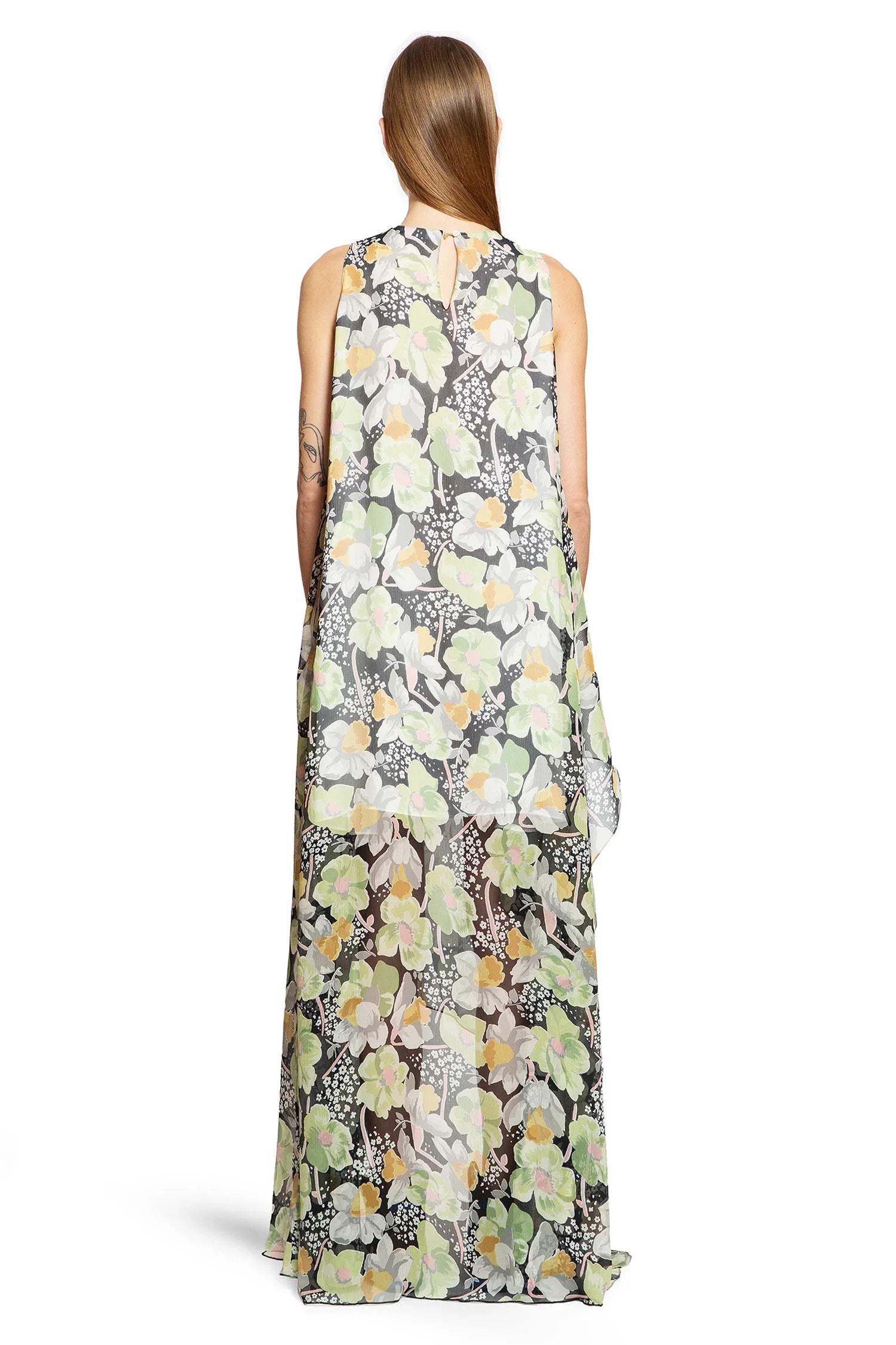Asymmetric Dress In Silk - Antonioli.eu