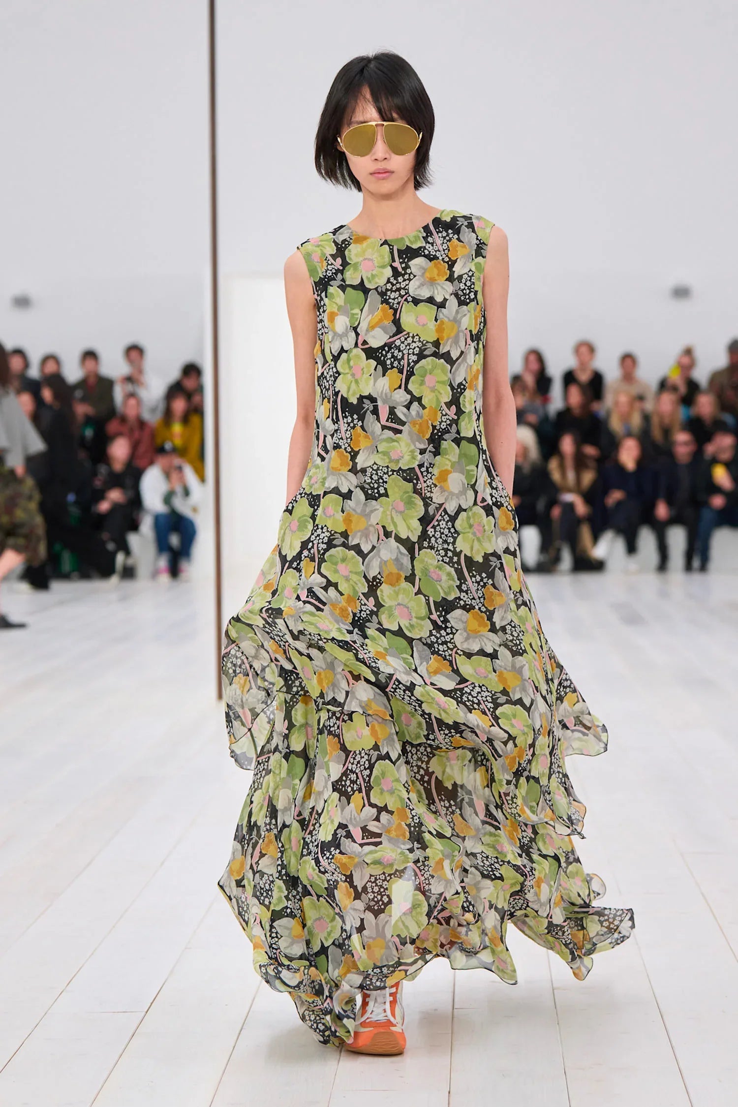 Asymmetric Dress In Silk - Antonioli.eu