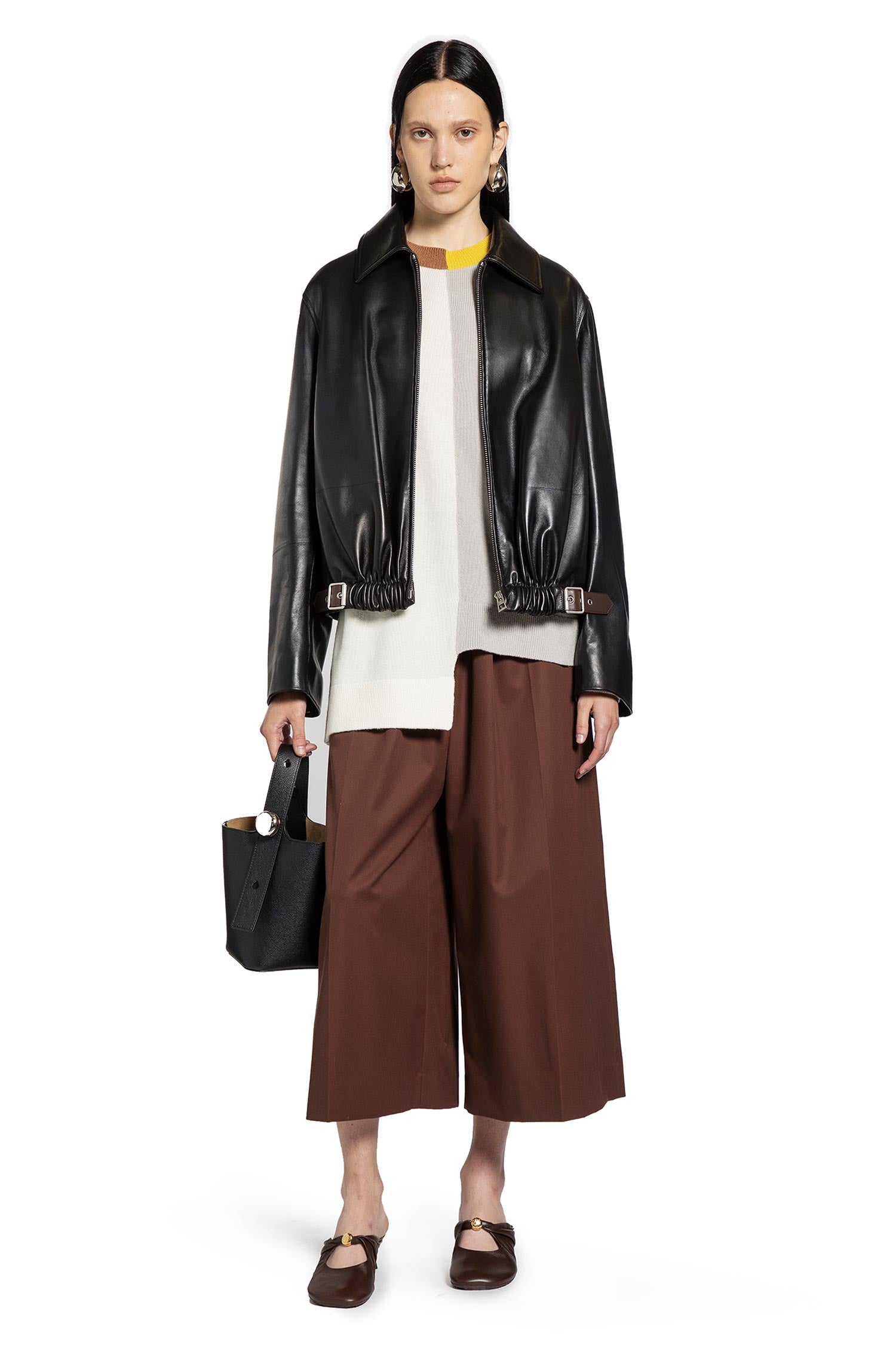 Asymmetric Sweater in Wool - Antonioli.eu