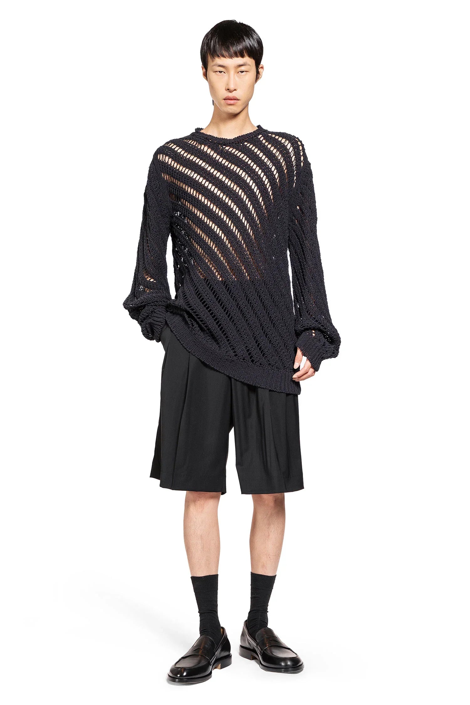 Tailored Shorts in Light Wool - Antonioli.eu