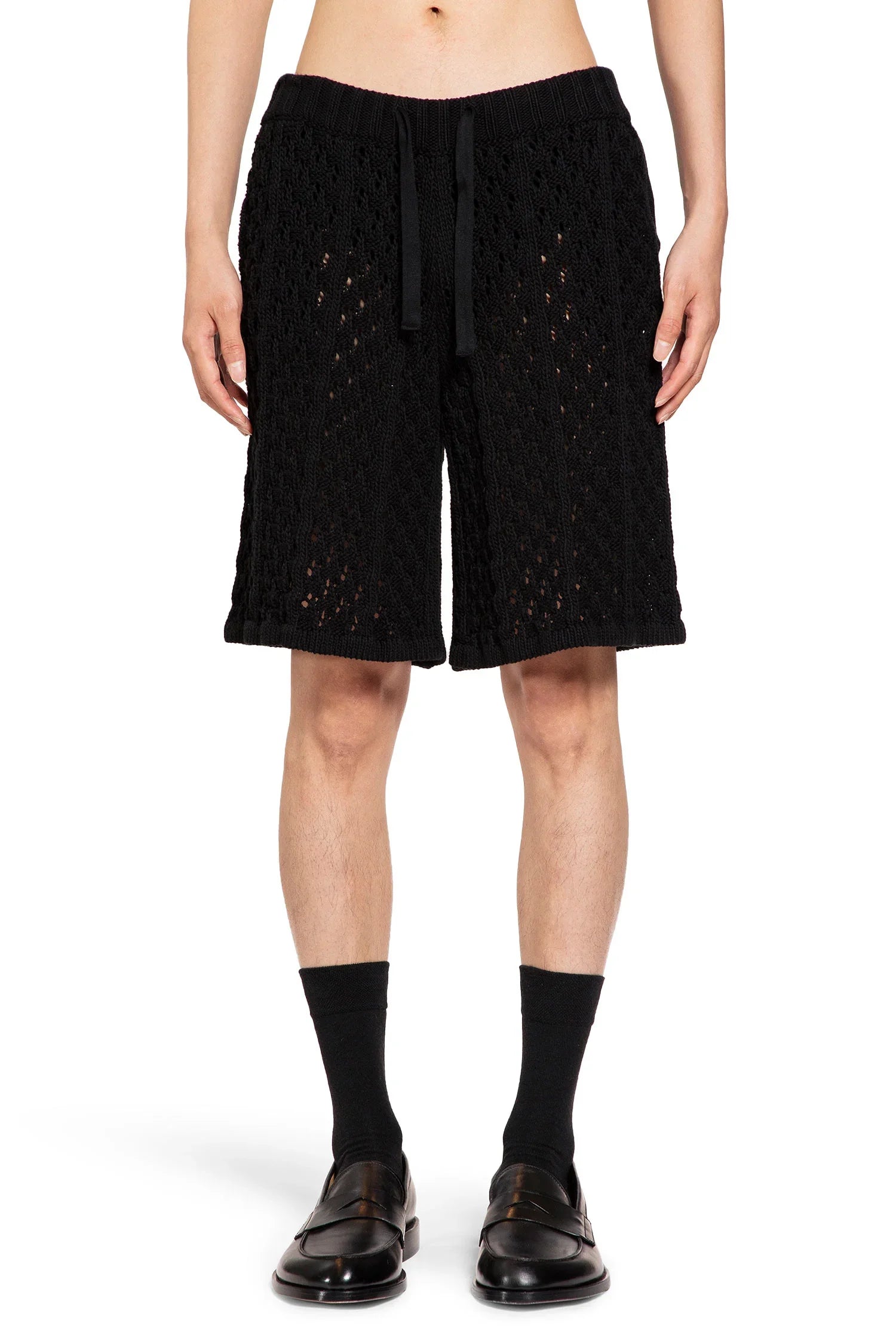 Openwork Crochet Knit Shorts - Antonioli.eu