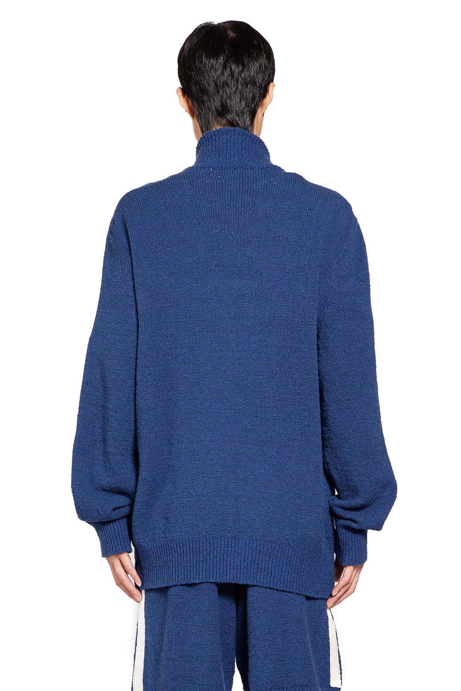 Stretch Cotton Nylon Knit Track Jacket - Antonioli.eu