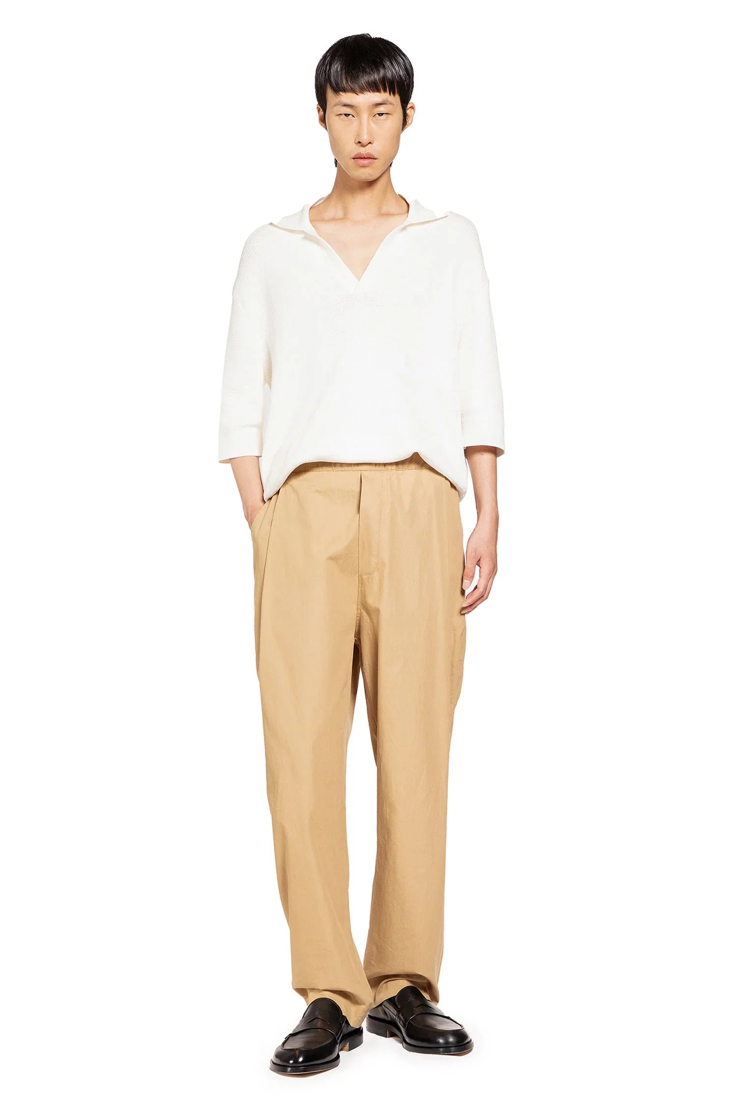 Cotton Poplin Pants - Antonioli.eu