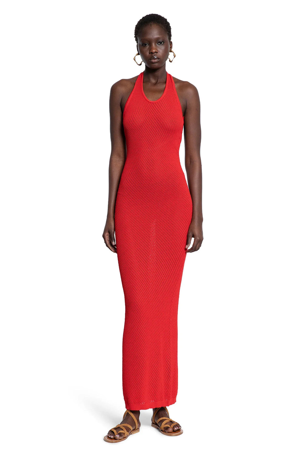 Pointelle Stitch Knit Dress - Antonioli.eu