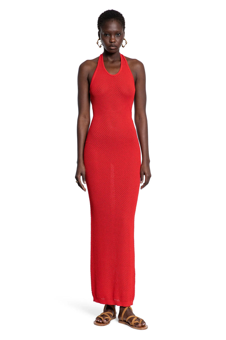 Pointelle Stitch Knit Dress - Antonioli.eu