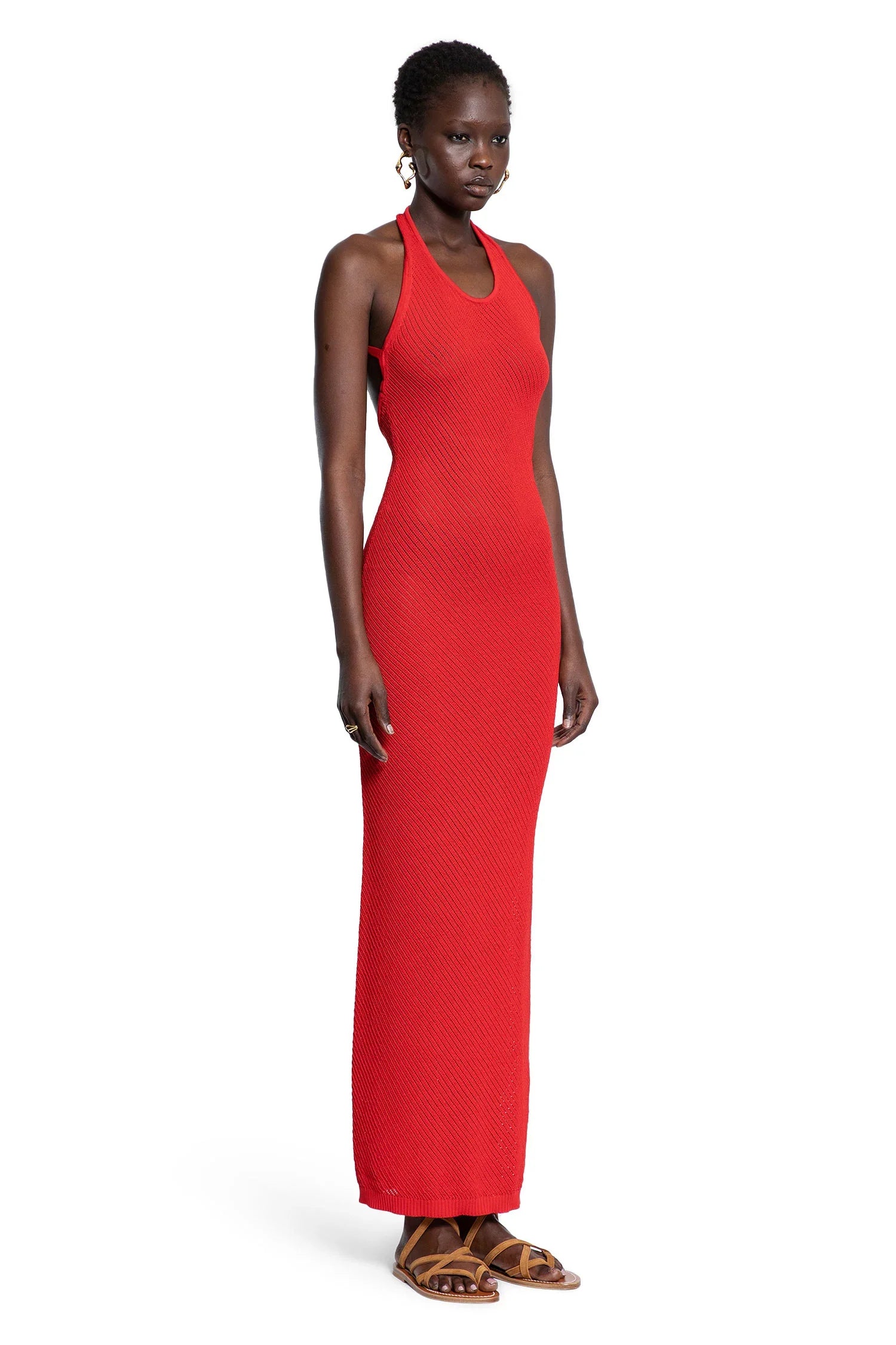 Pointelle Stitch Knit Dress - Antonioli.eu
