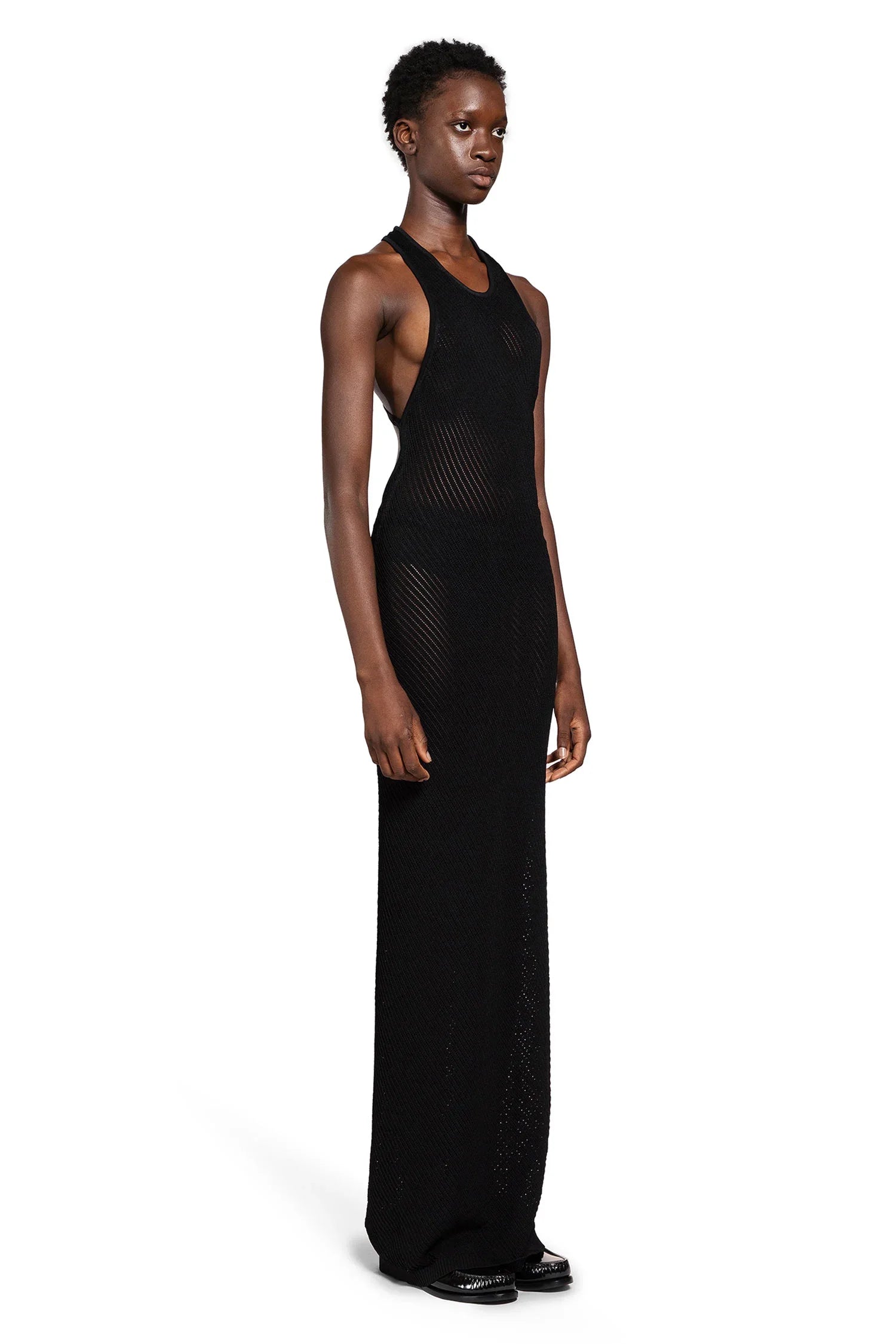 Openwork Knit Long Dress - Antonioli.eu