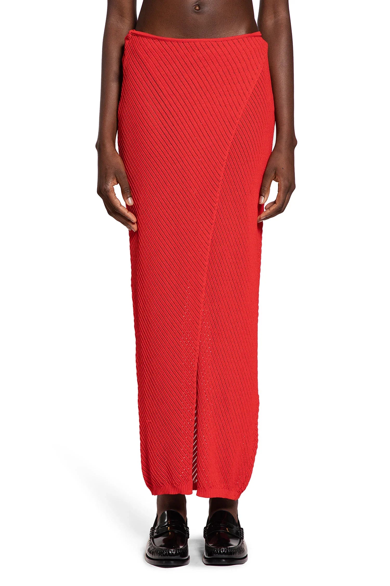 Openwork Knit Long Skirt - Antonioli.eu
