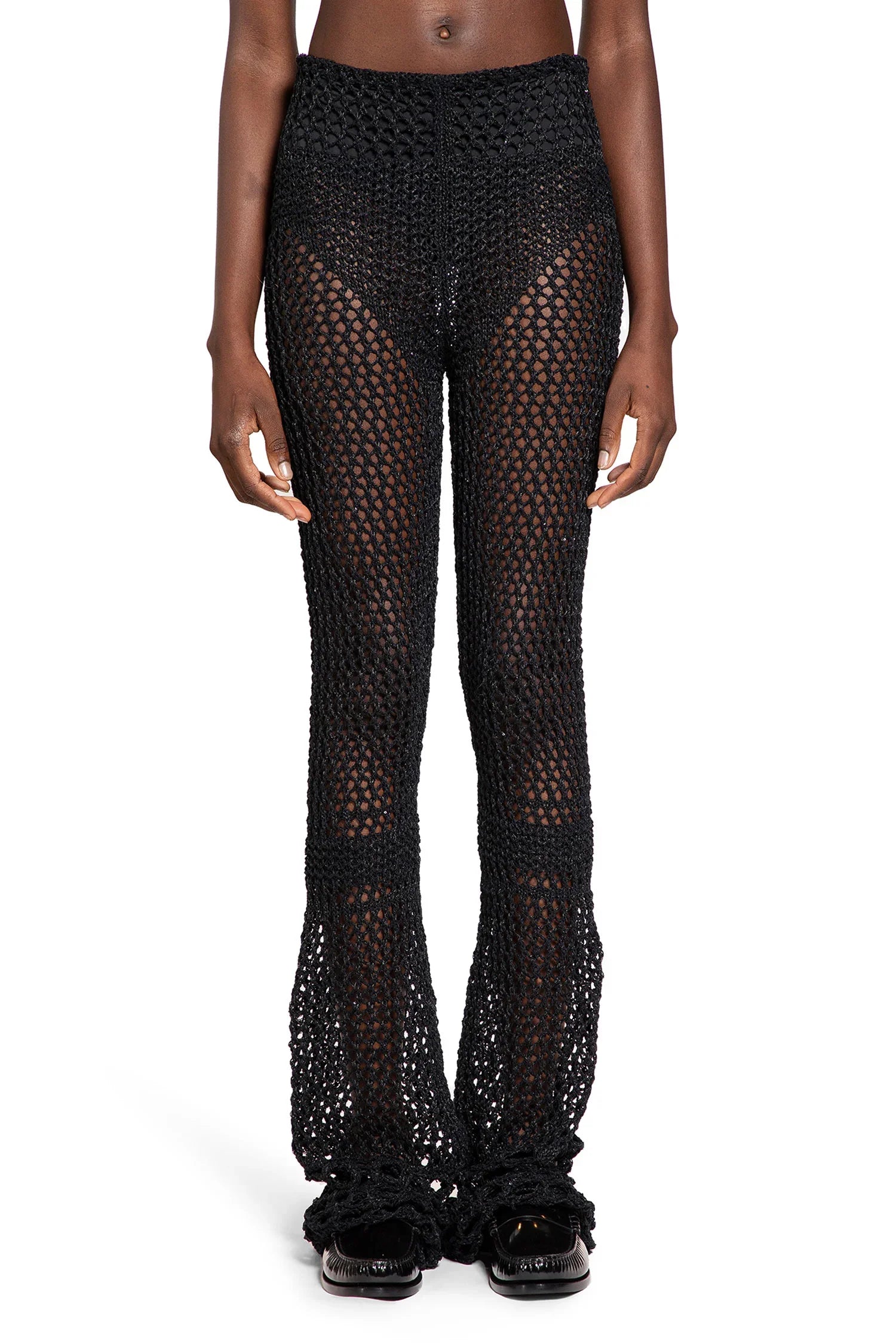 LANEUS WOMAN BLACK TROUSERS - Antonioli.eu