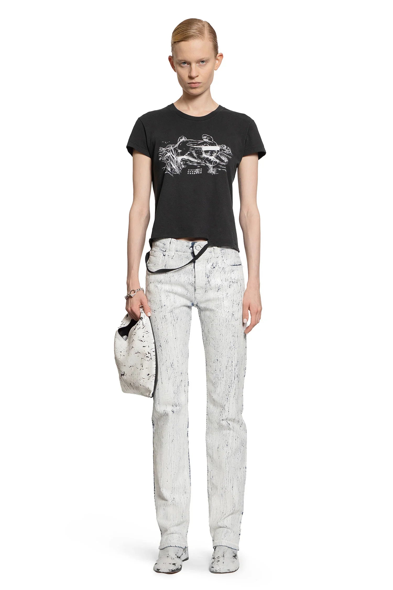 MM6 MAISON MARGIELA WOMAN WHITE JEANS - Antonioli.eu