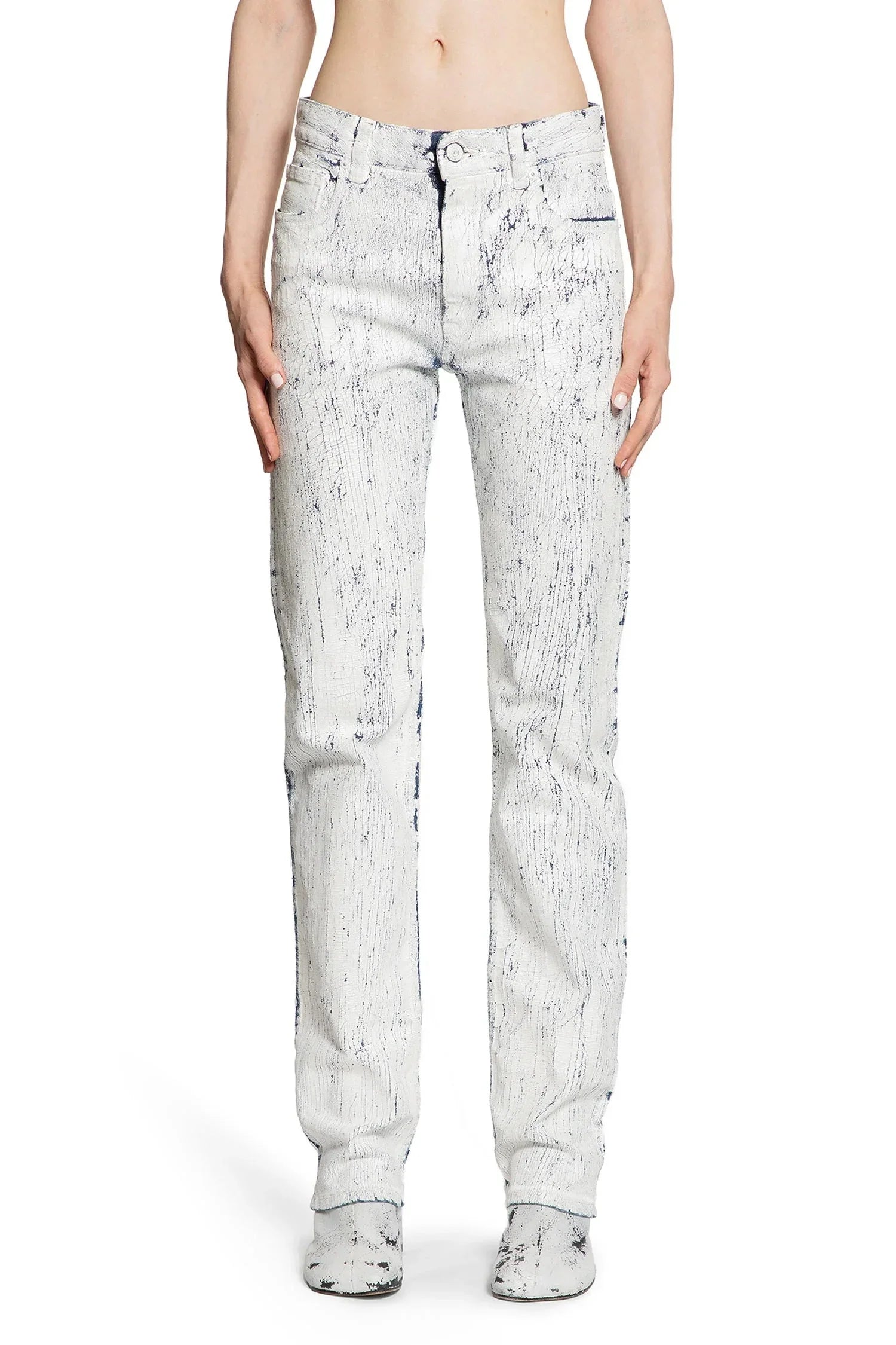 MM6 MAISON MARGIELA WOMAN WHITE JEANS - Antonioli.eu