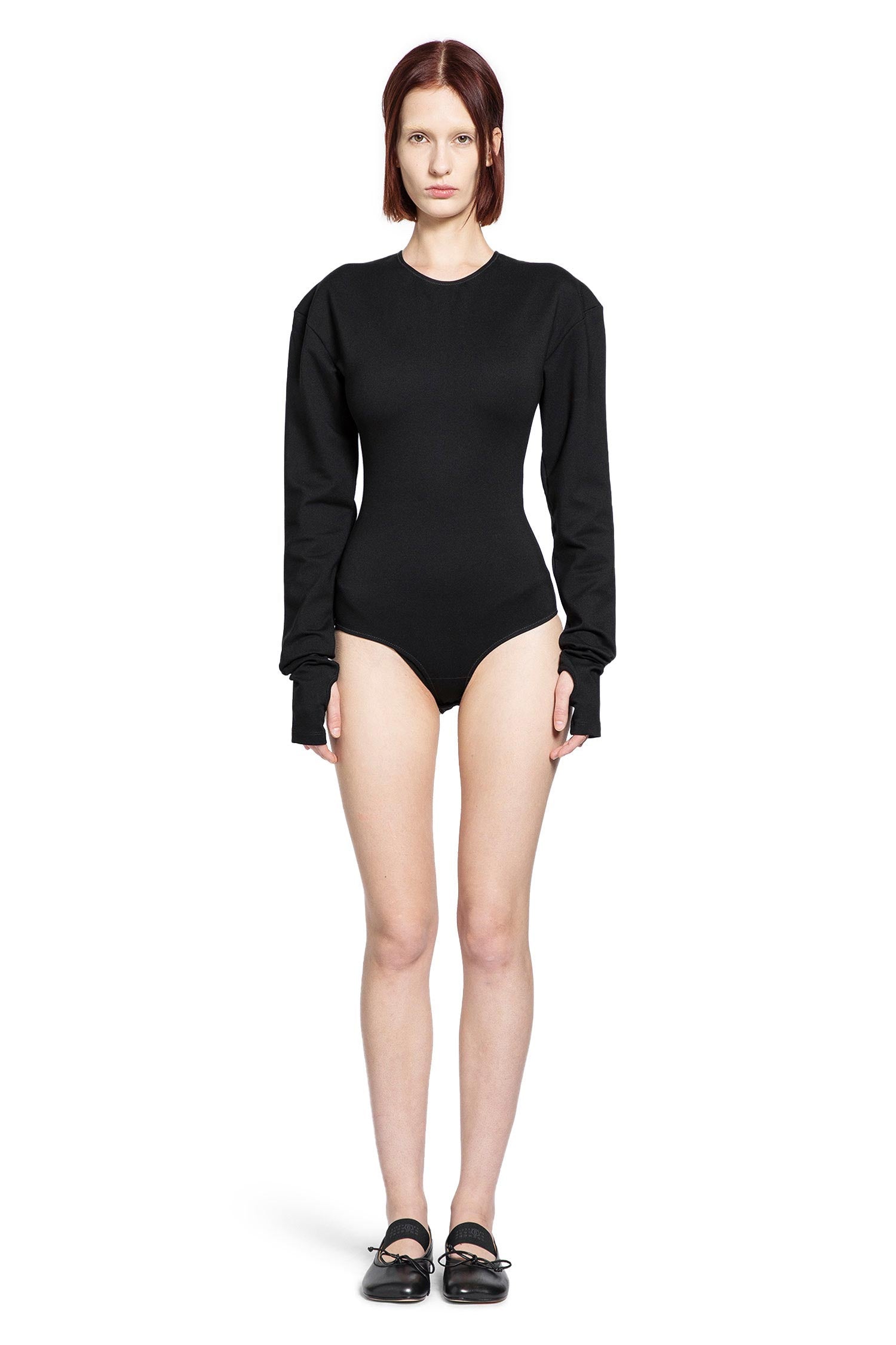 Long Sleeve Bodysuit with Hand Gaiters