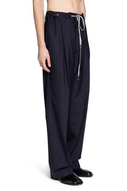 Pleated Pinstripe Pants