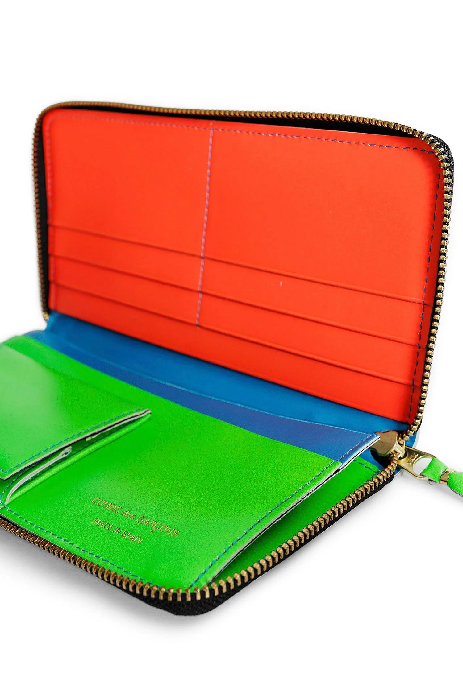 Super Fluo Leather Passport Wallet - Antonioli.eu