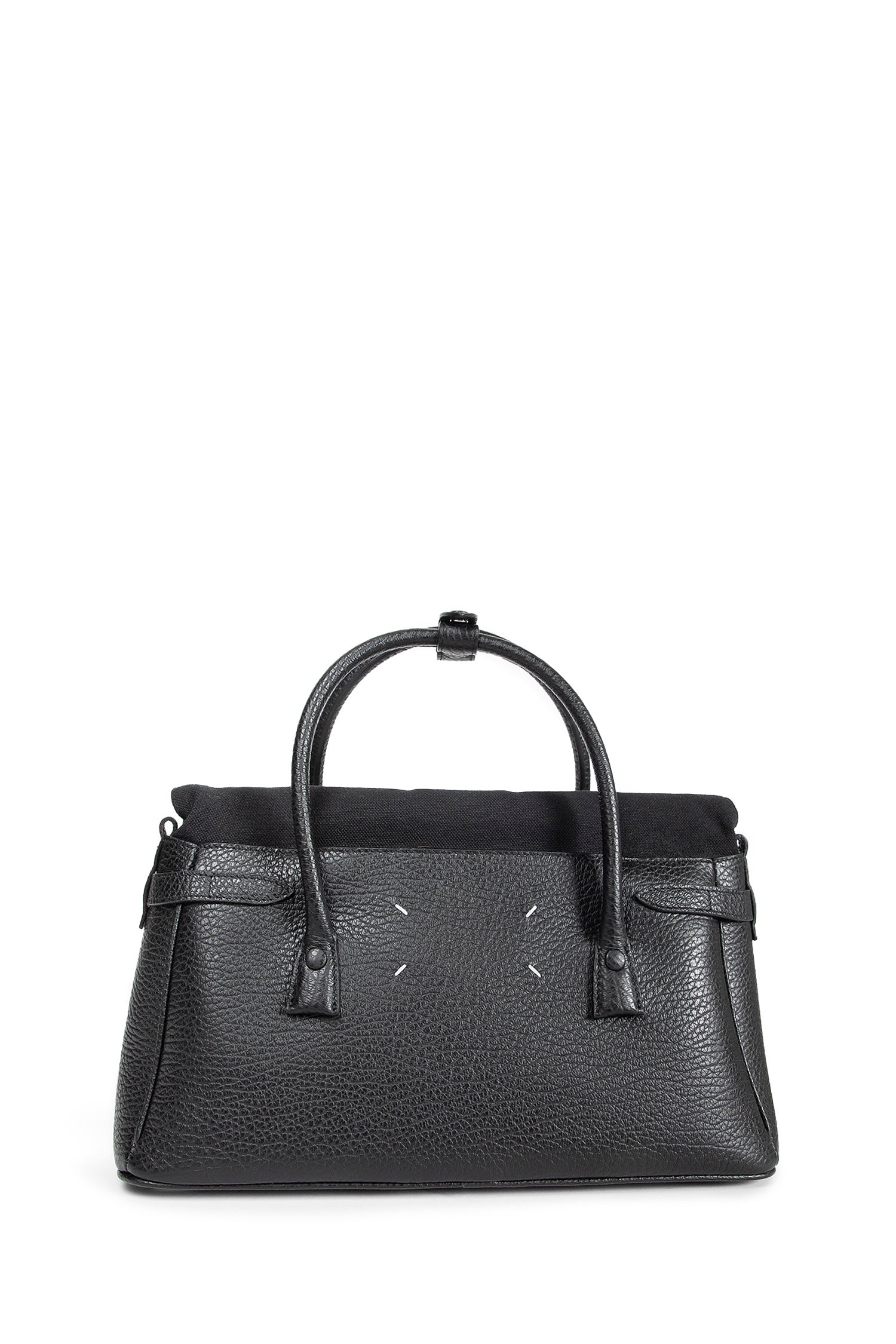 MAISON MARGIELA WOMAN BLACK TOP HANDLE BAGS