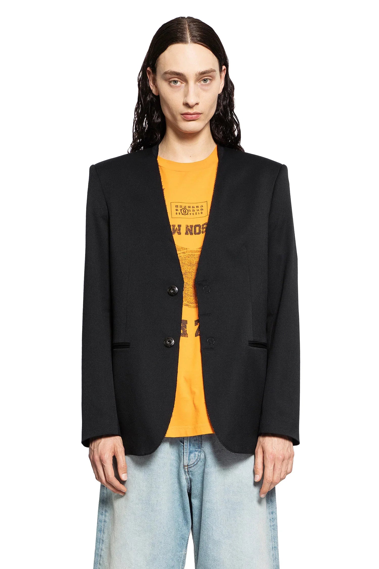 MM6 MAISON MARGIELA MAN BLACK BLAZERS - Antonioli.eu