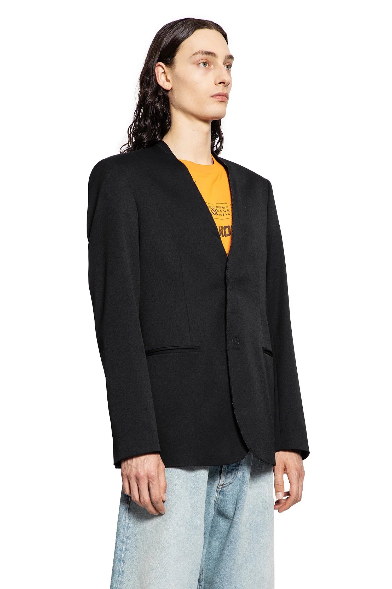 MM6 MAISON MARGIELA MAN BLACK BLAZERS - Antonioli.eu