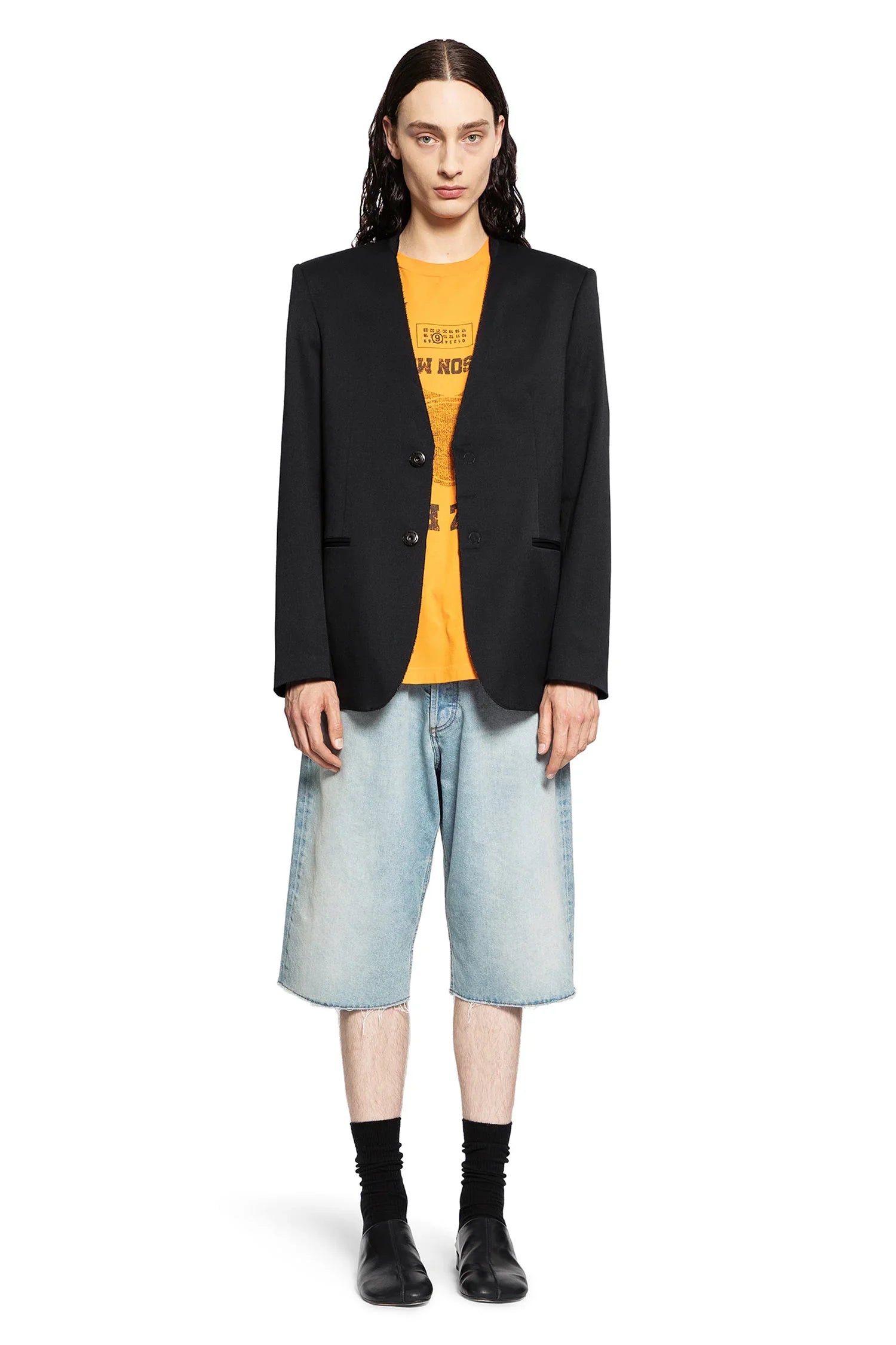 MM6 MAISON MARGIELA MAN BLACK BLAZERS - Antonioli.eu