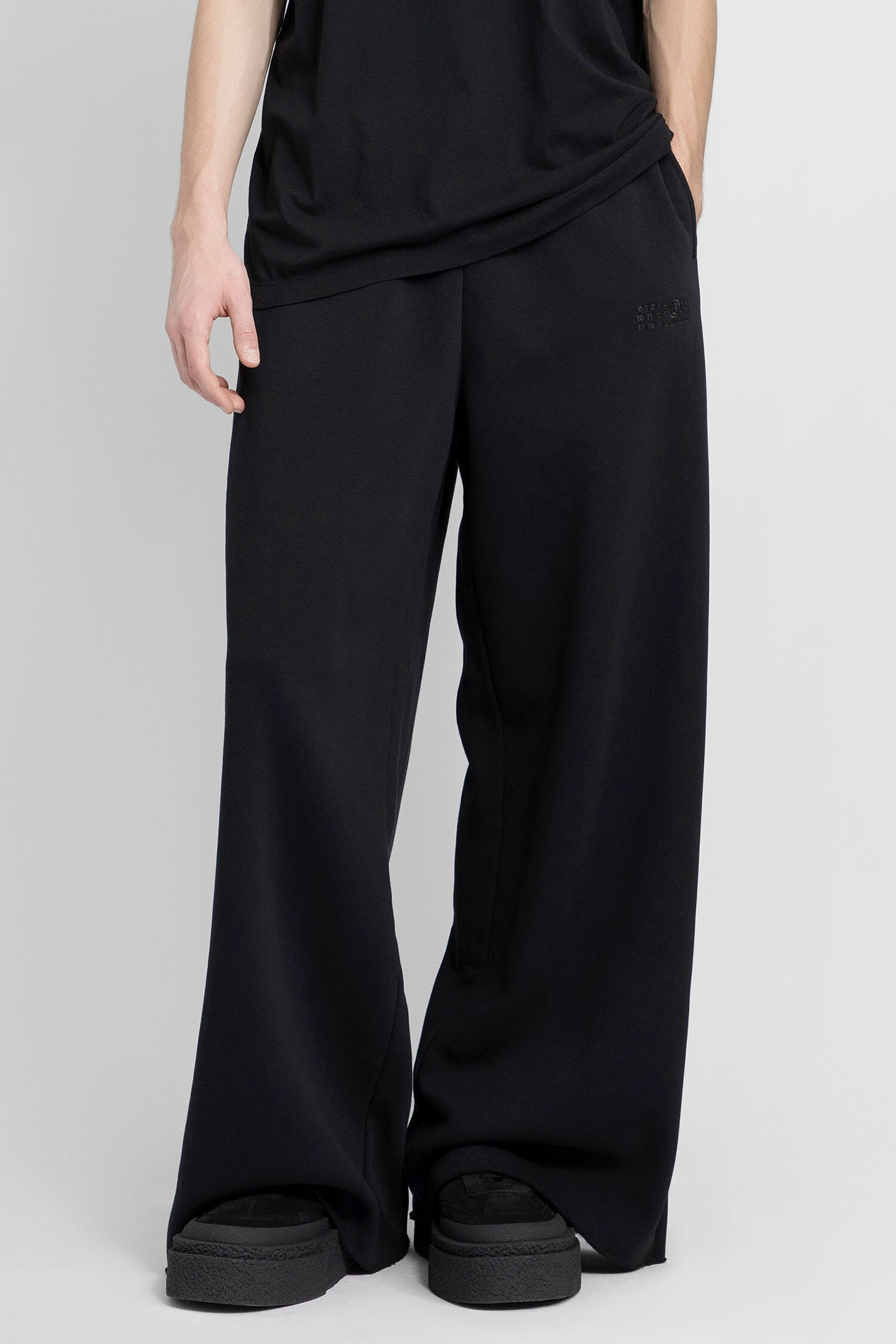 MM6 MAISON MARGIELA MAN BLACK TROUSERS - MM6 MAISON MARGIELA ...