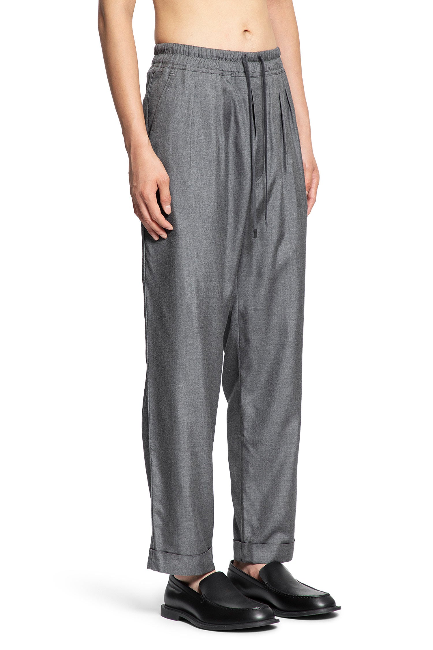 Yarn Dyed Silk Light Pants - Antonioli.eu