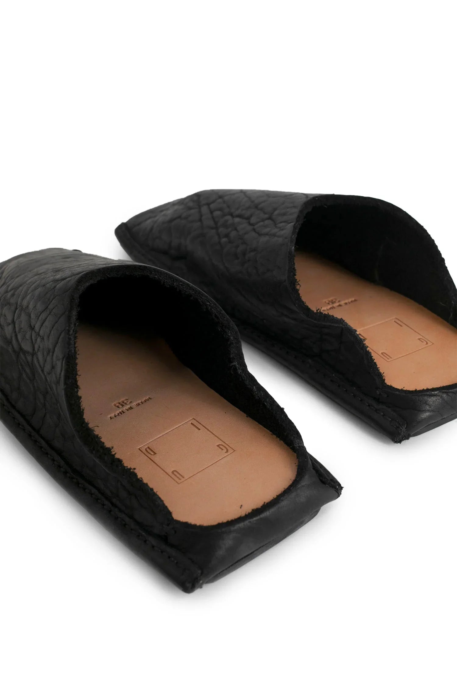 Slq01V Leather Slippers - Antonioli.eu