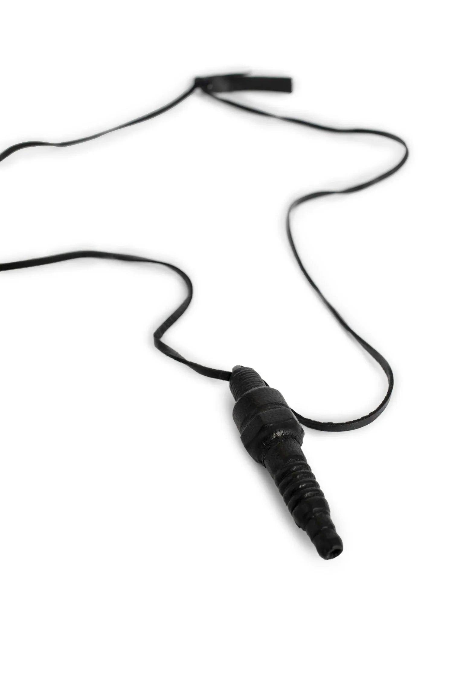 Leather Covered Spark Plug With Ribbon - Antonioli.eu