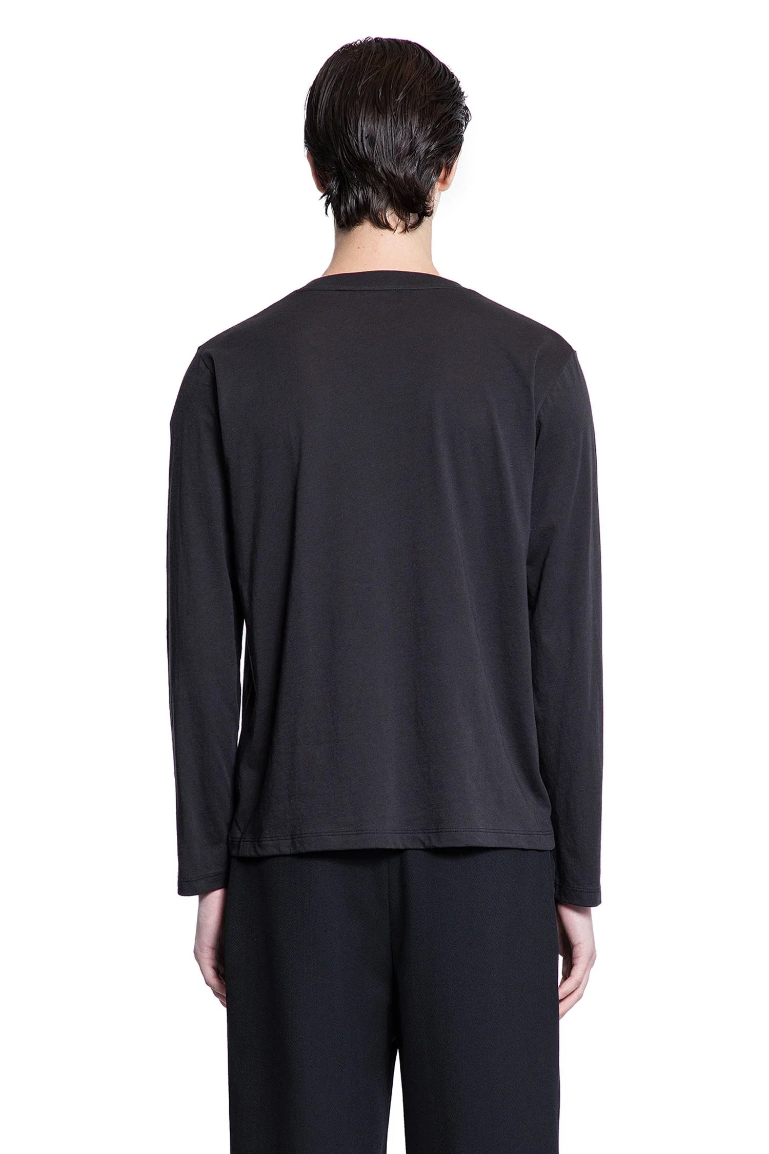 Cotton Jersey Long Sleeve T-Shirt - Antonioli.eu