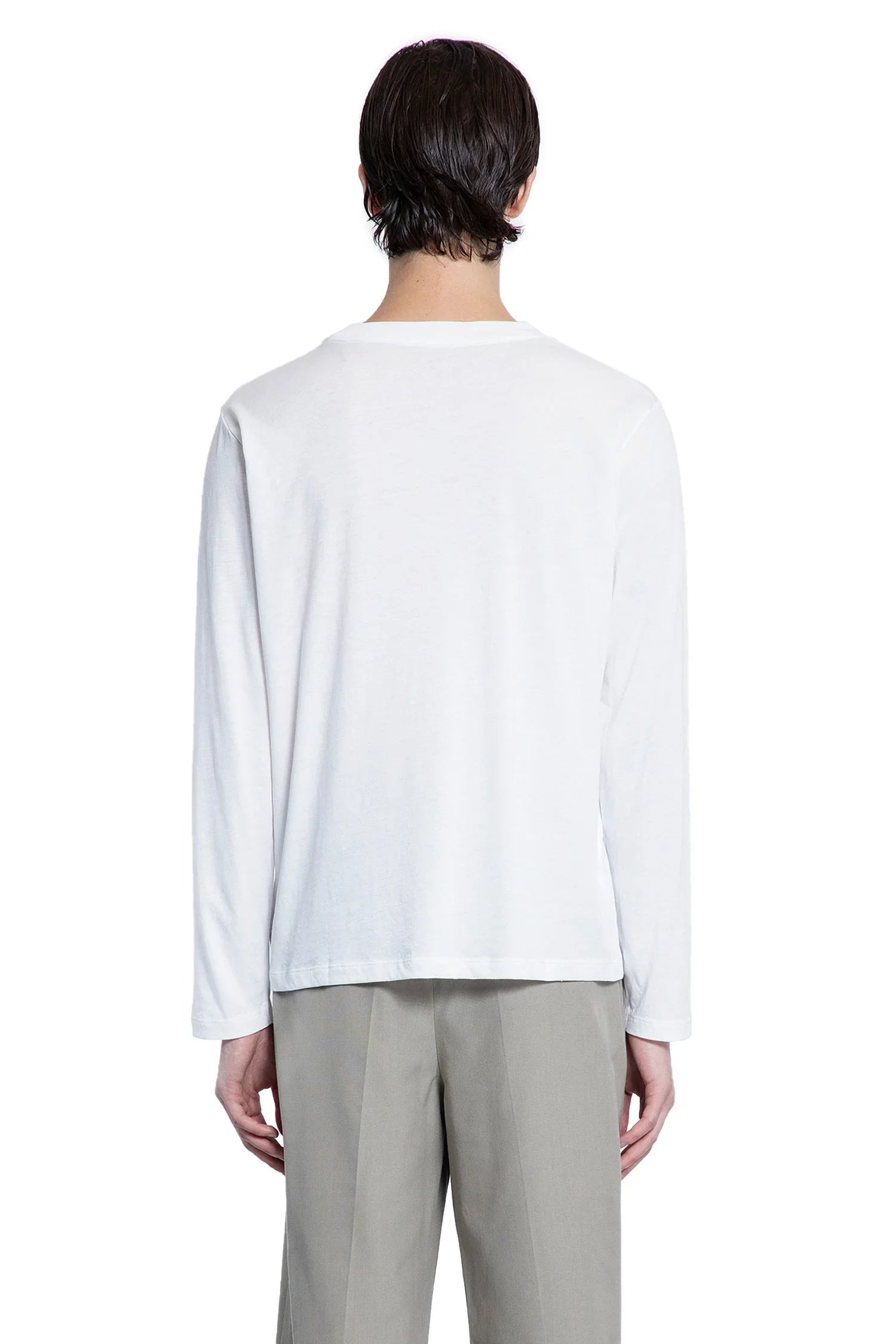 Cotton Jersey Long Sleeve T-Shirt - Antonioli.eu