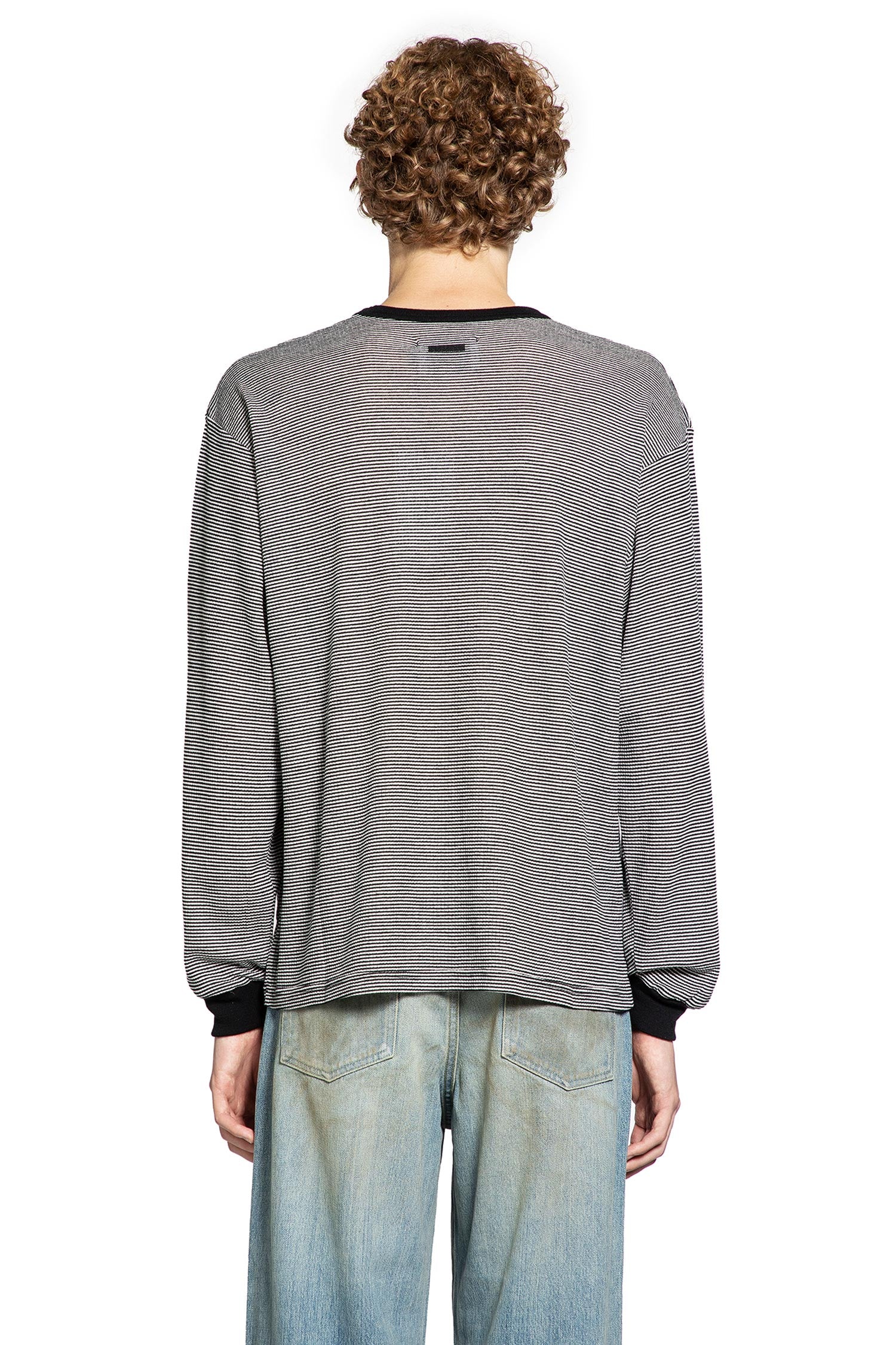 Fine Wool Oversize Long Sleeve Tee - Antonioli.eu