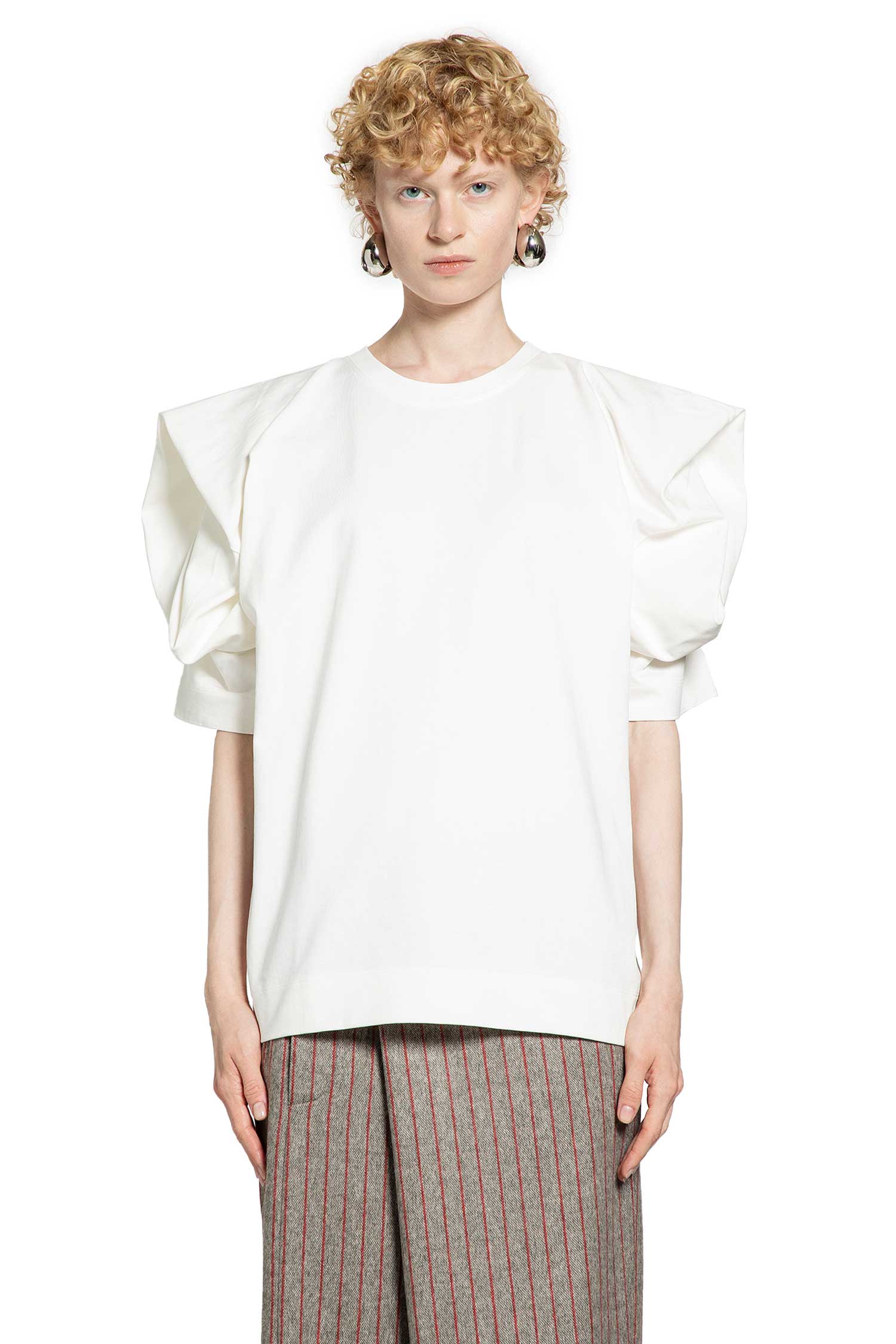 T-Shirt with Floral Details - Antonioli.eu