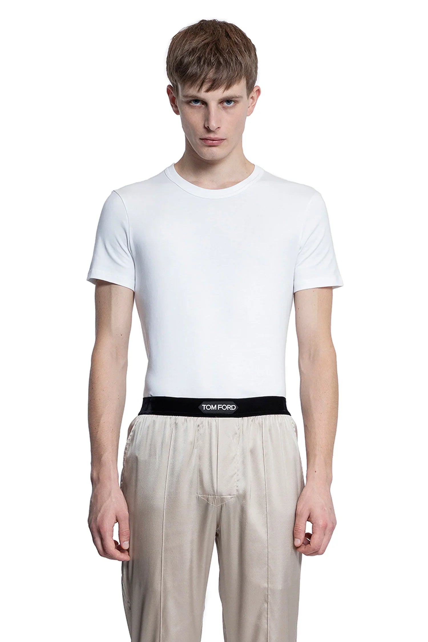 Stretch Cotton Jersey T-Shirt - Antonioli.eu
