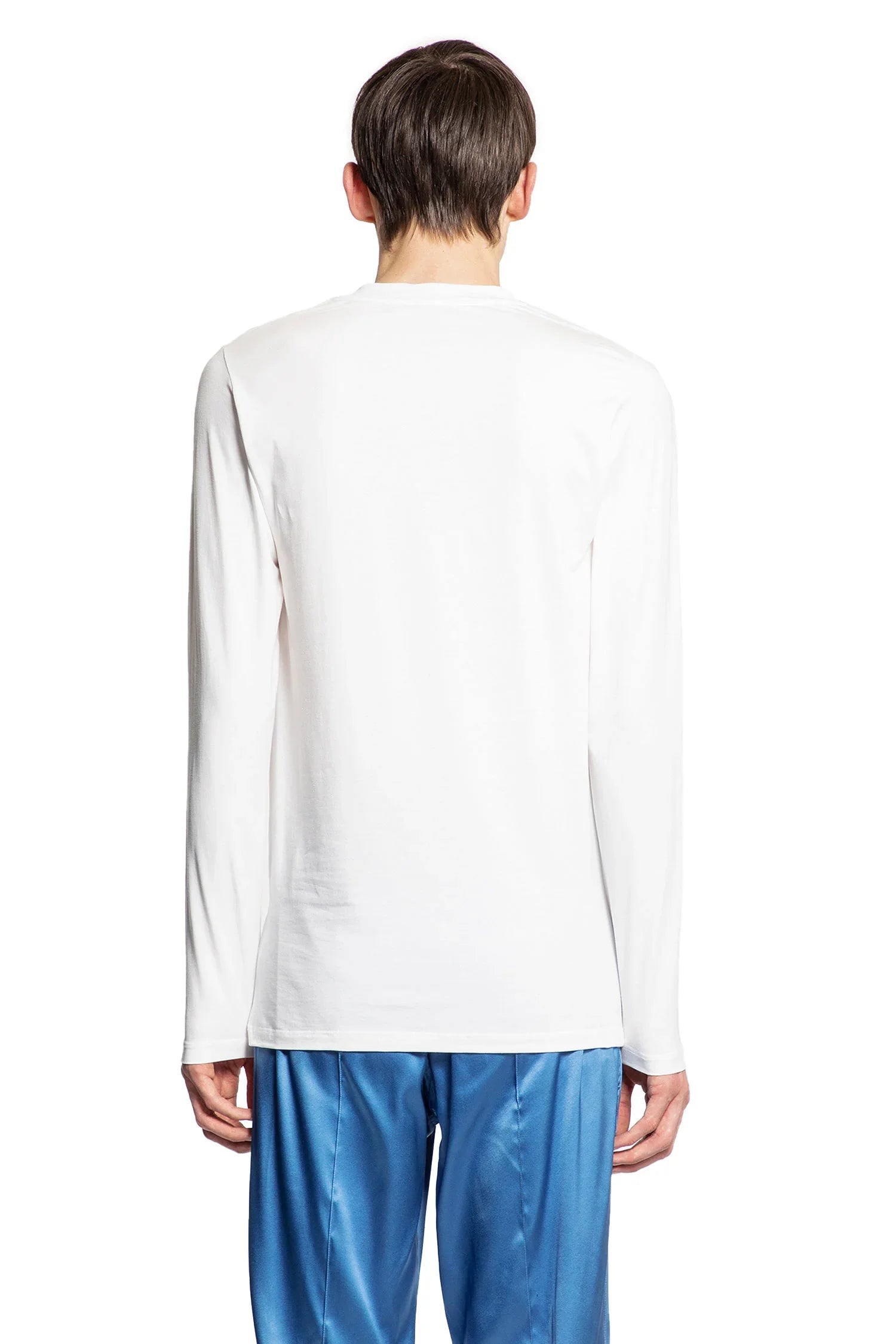 Cotton Modal Long Sleeve T-Shirt - Antonioli.eu