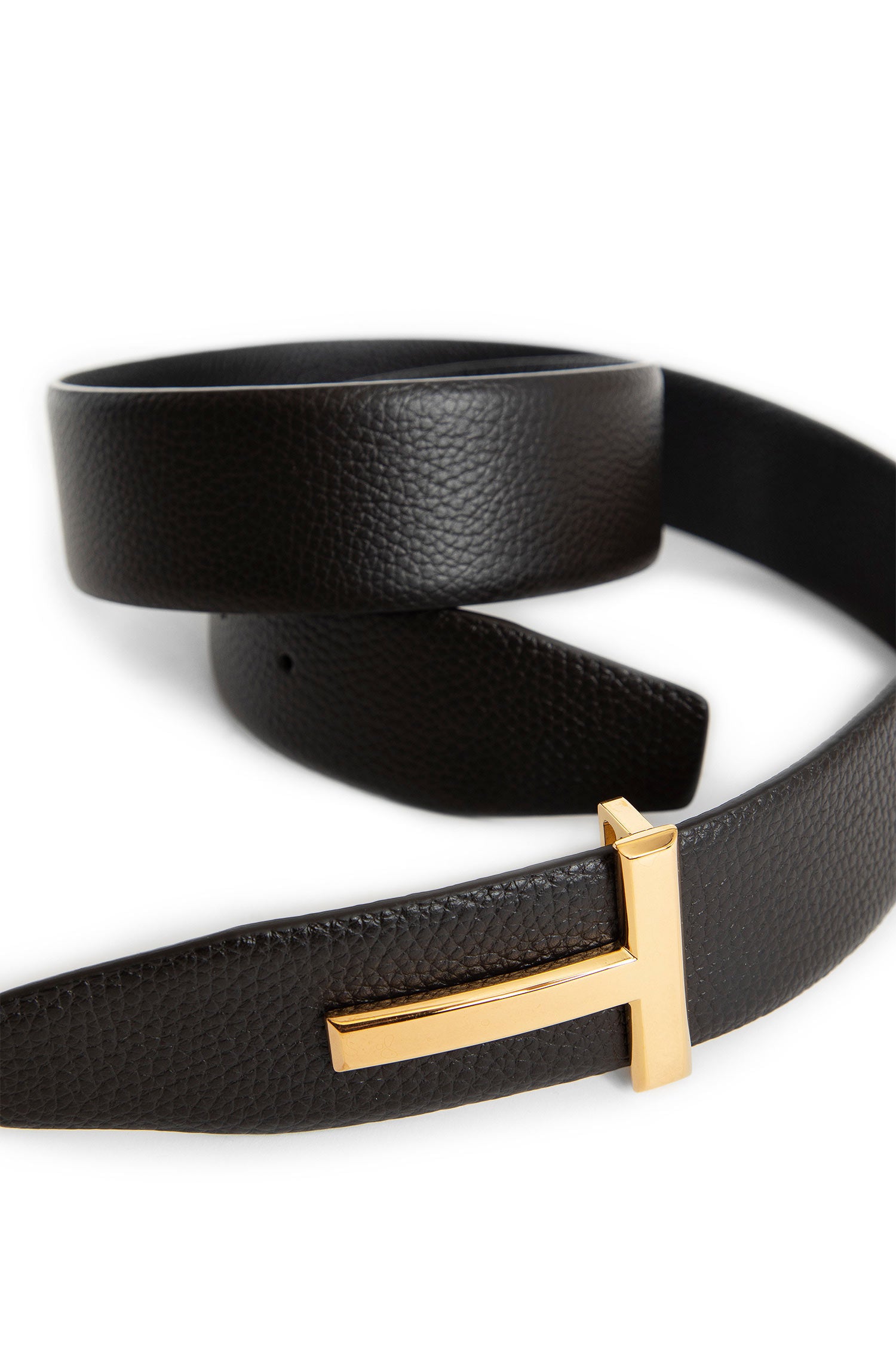 Soft Grain Leather T Icon Belt - Antonioli.eu