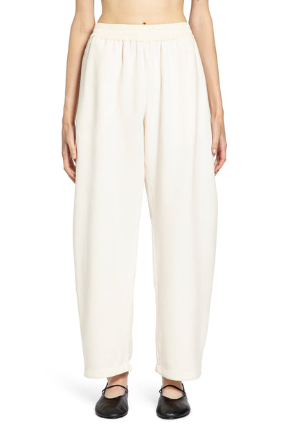 STUDIO NICHOLSON WOMAN OFF-WHITE TROUSERS