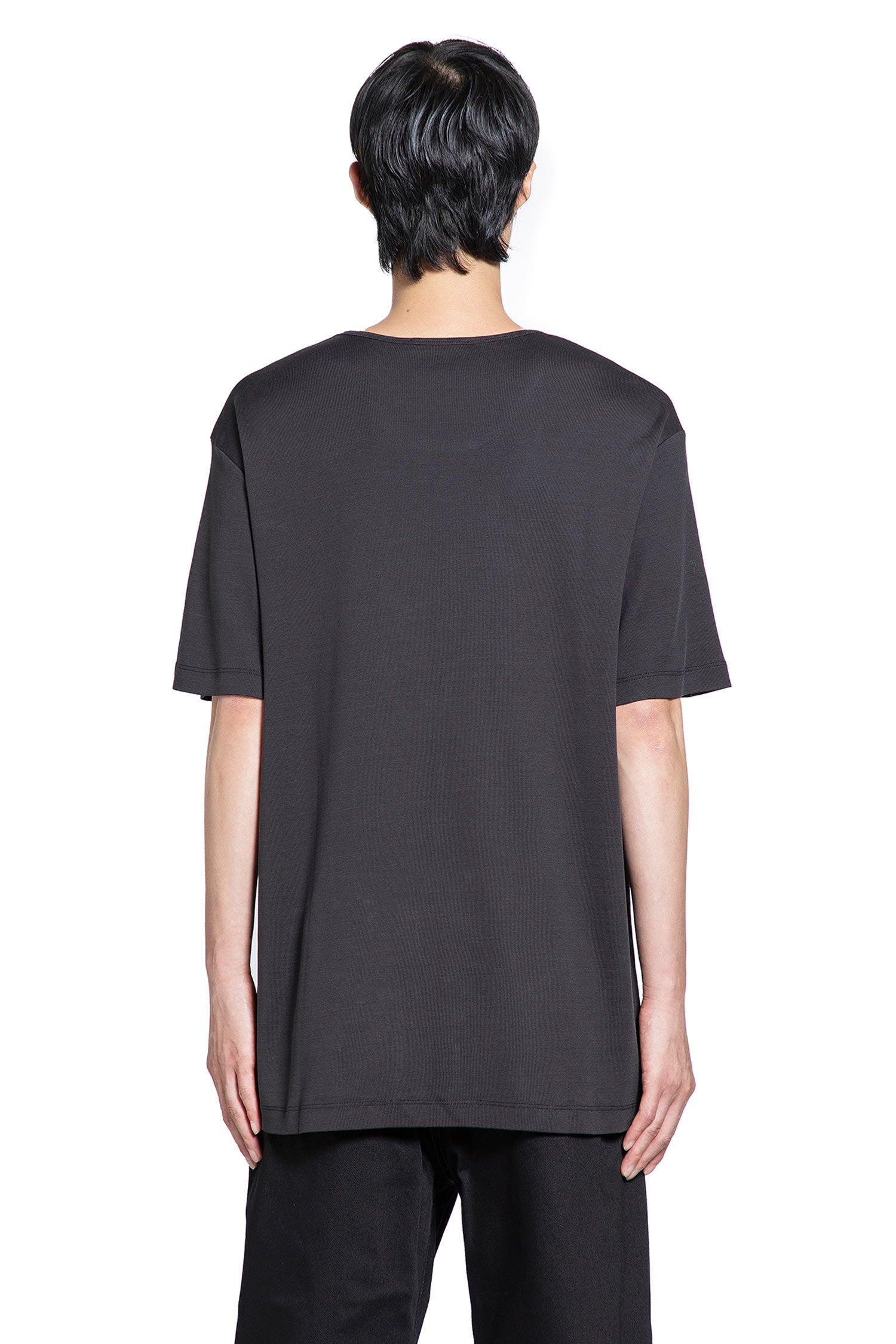 Rib U Neck T-Shirt