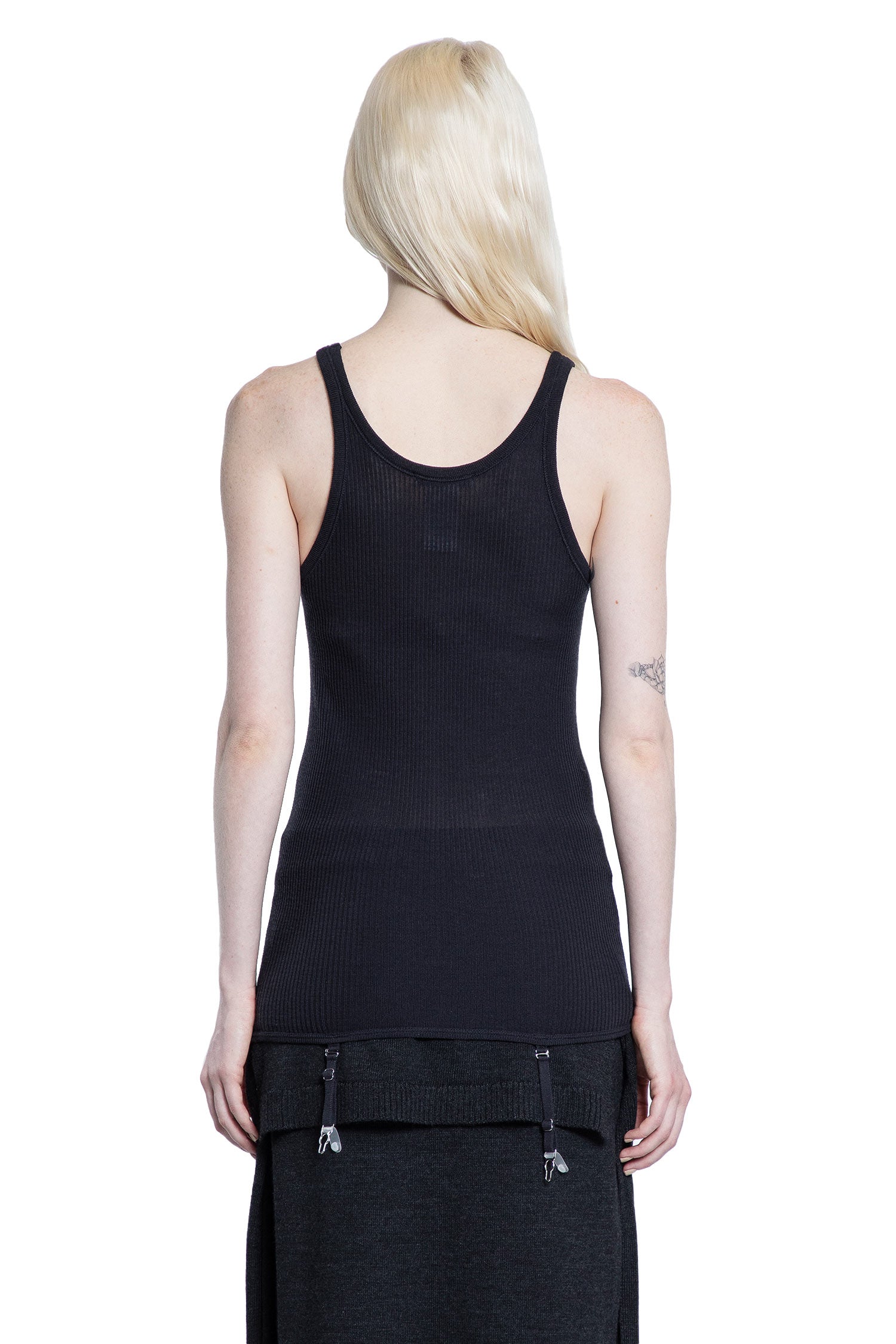 Sleeveless Tank Top with Suspenders