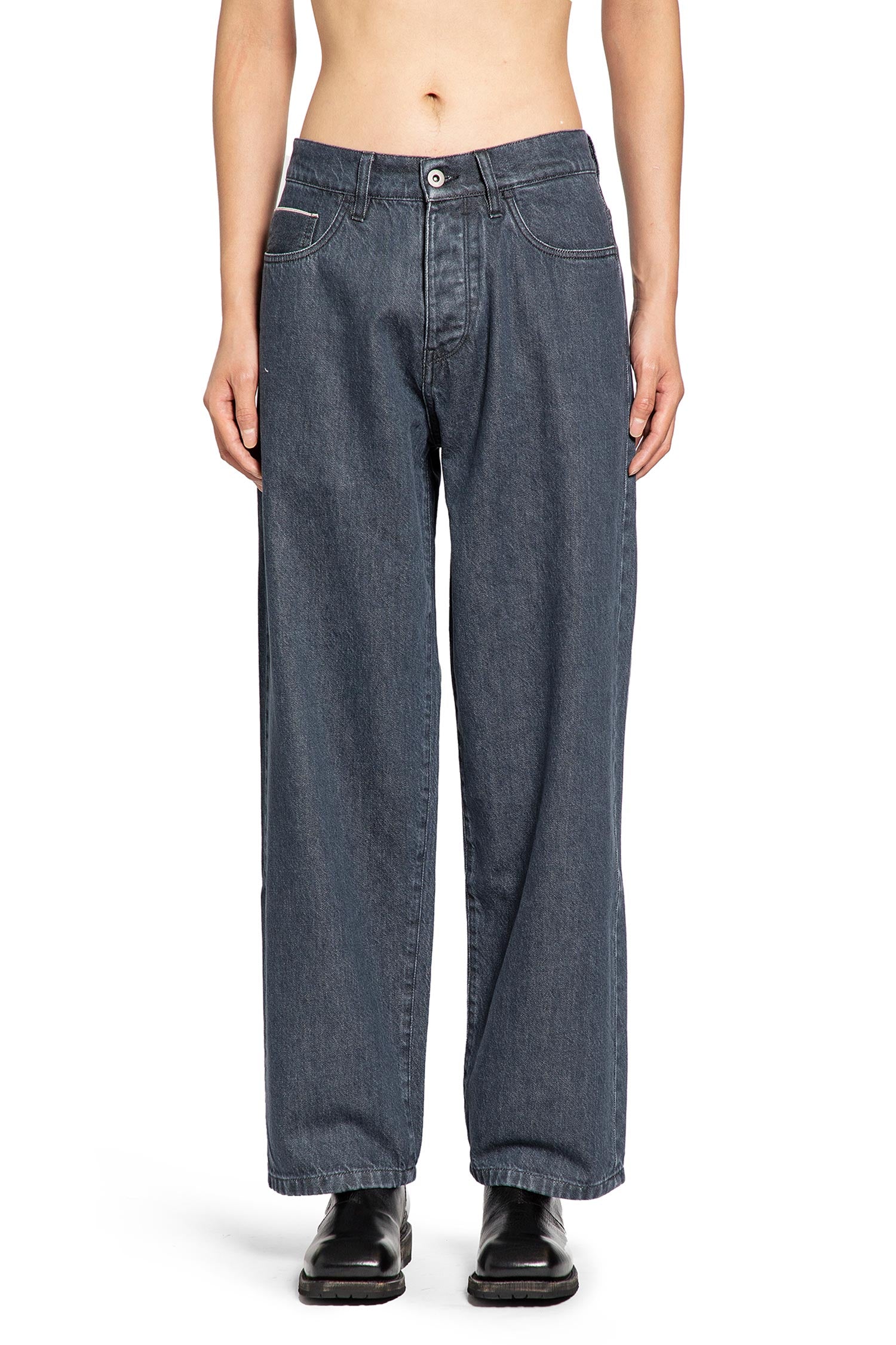Wide Leg 5 Pocket Jeans - Antonioli.eu