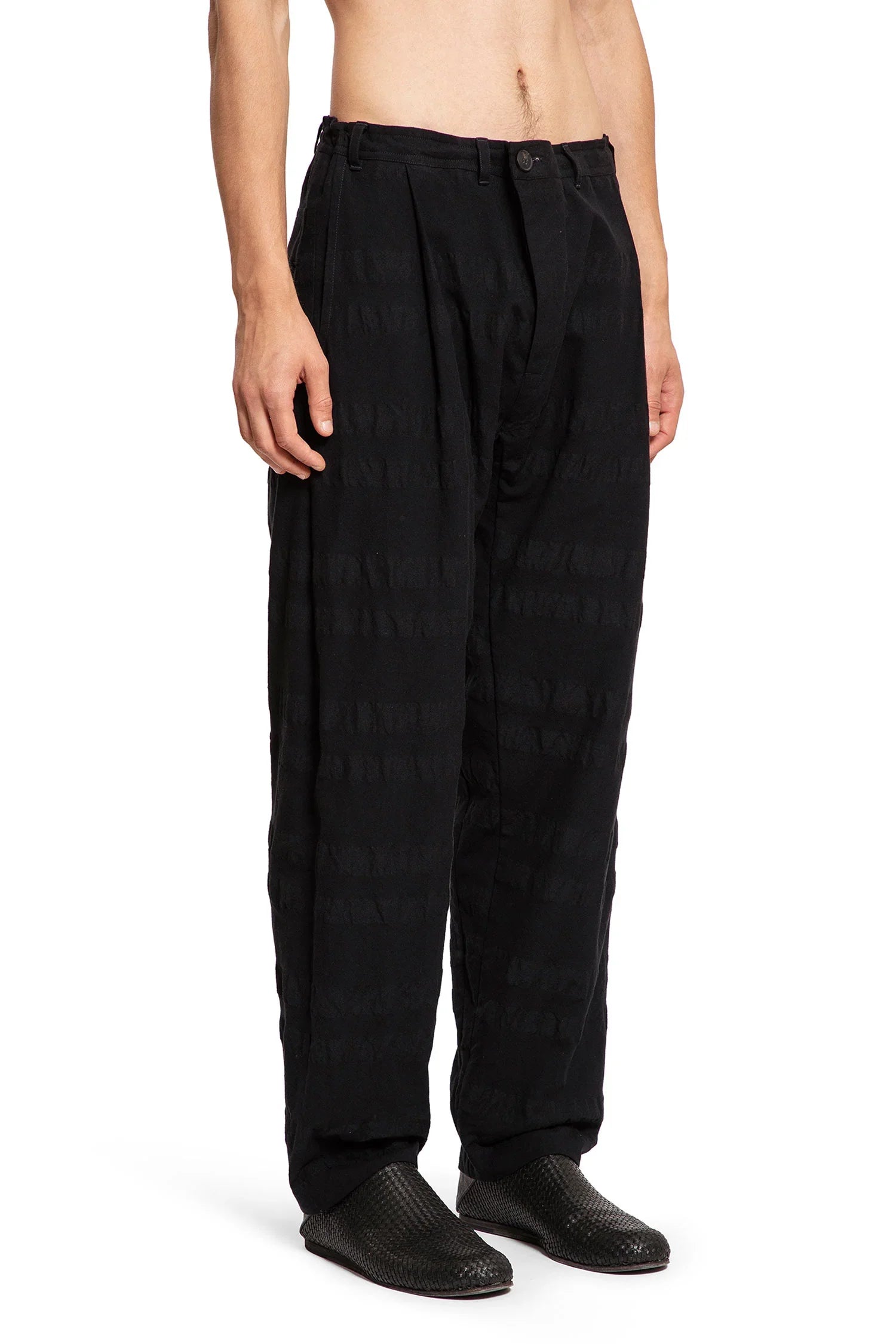 Single pleated loose fit trousers - Antonioli.eu