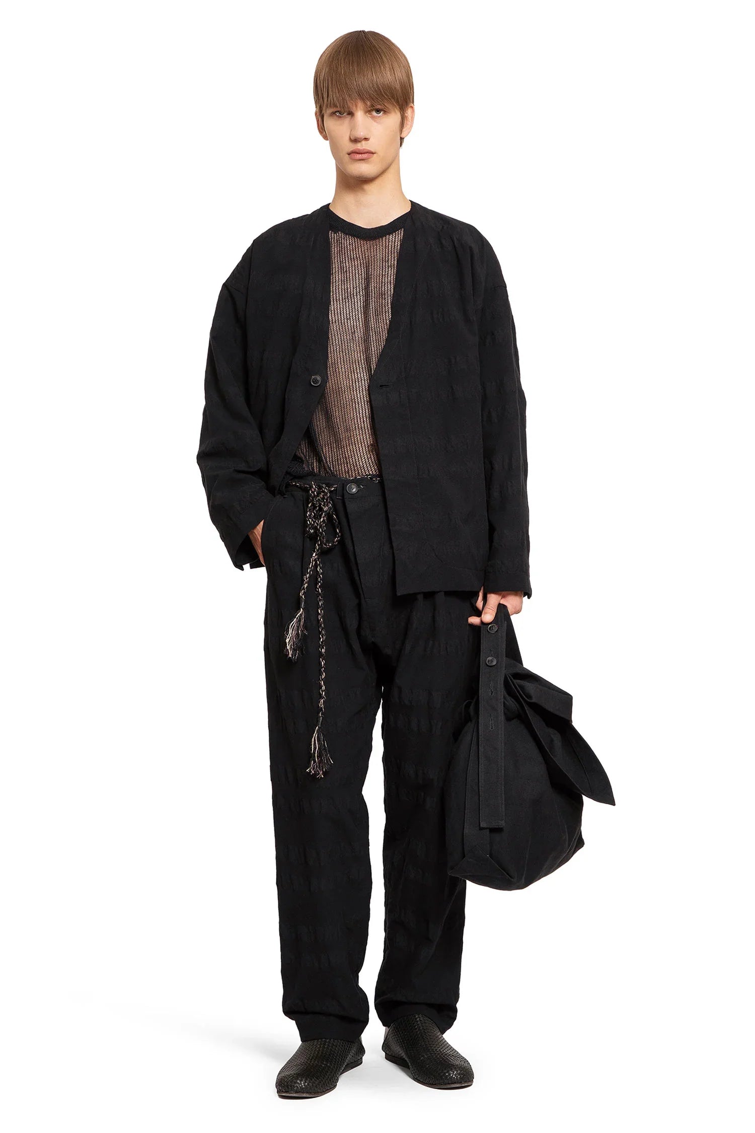 Single pleated loose fit trousers - Antonioli.eu