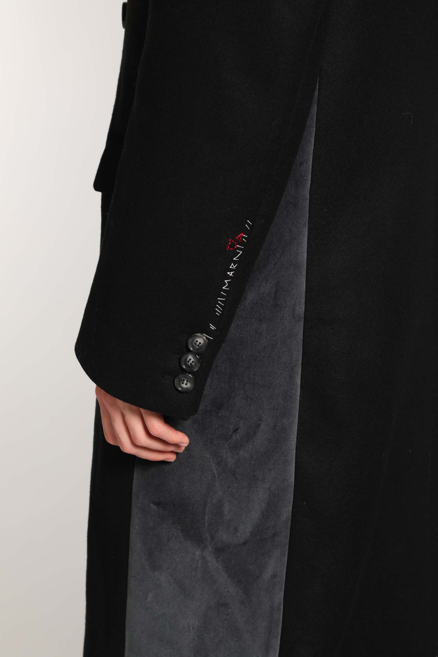 Wool Felt Coat with Fur Trim - Antonioli.eu