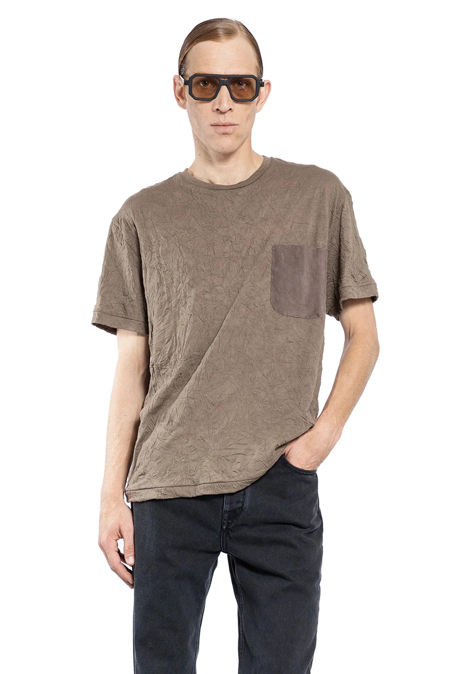 Crinkled Pocket T-Shirt - Antonioli.eu