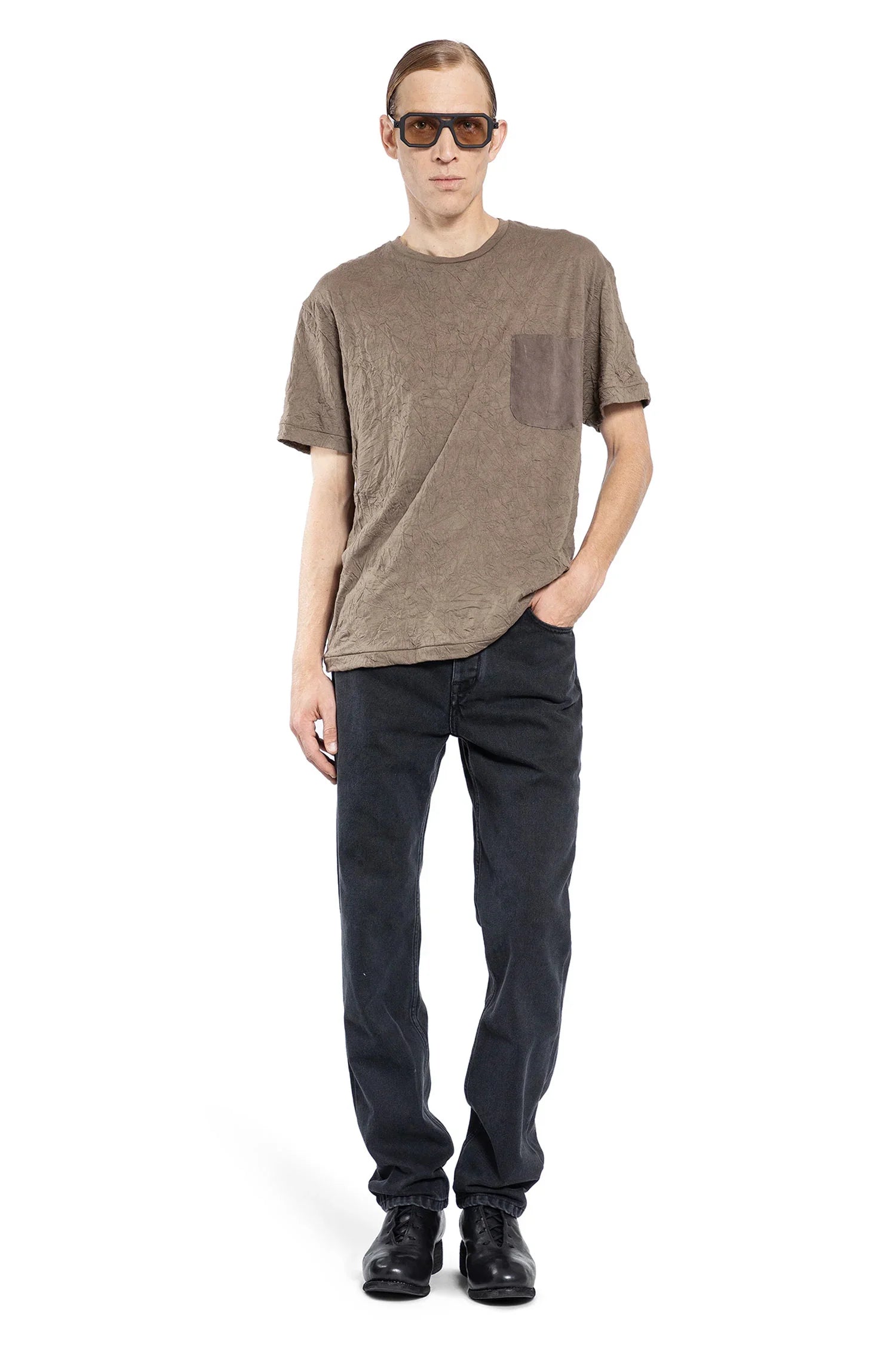 Crinkled Pocket T-Shirt - Antonioli.eu