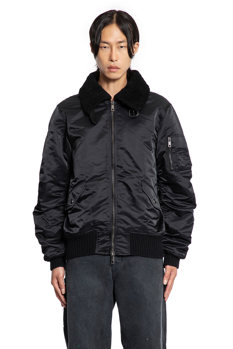 Nylon Shearling Jacket - Antonioli.eu