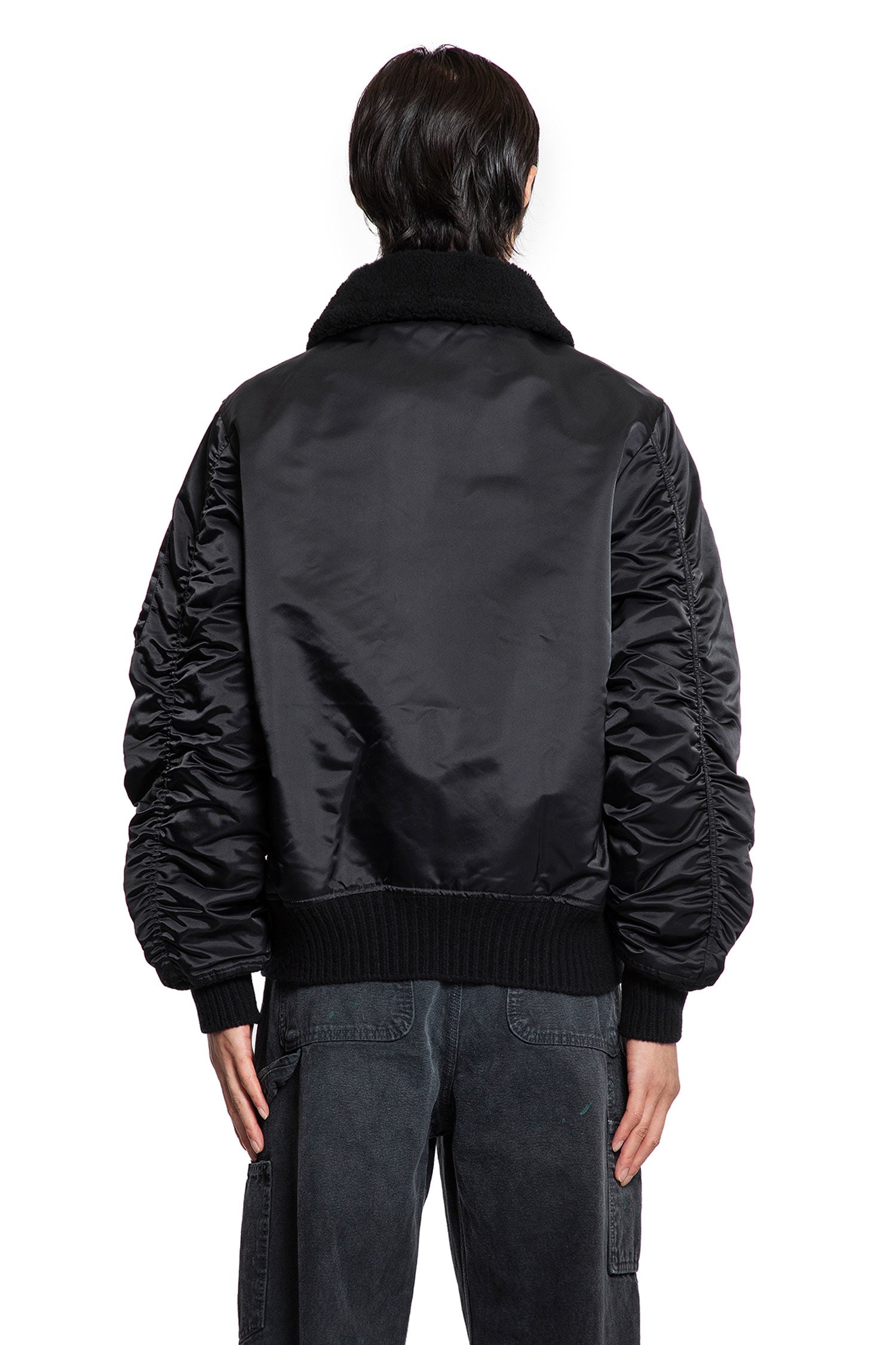 Nylon Shearling Jacket - Antonioli.eu