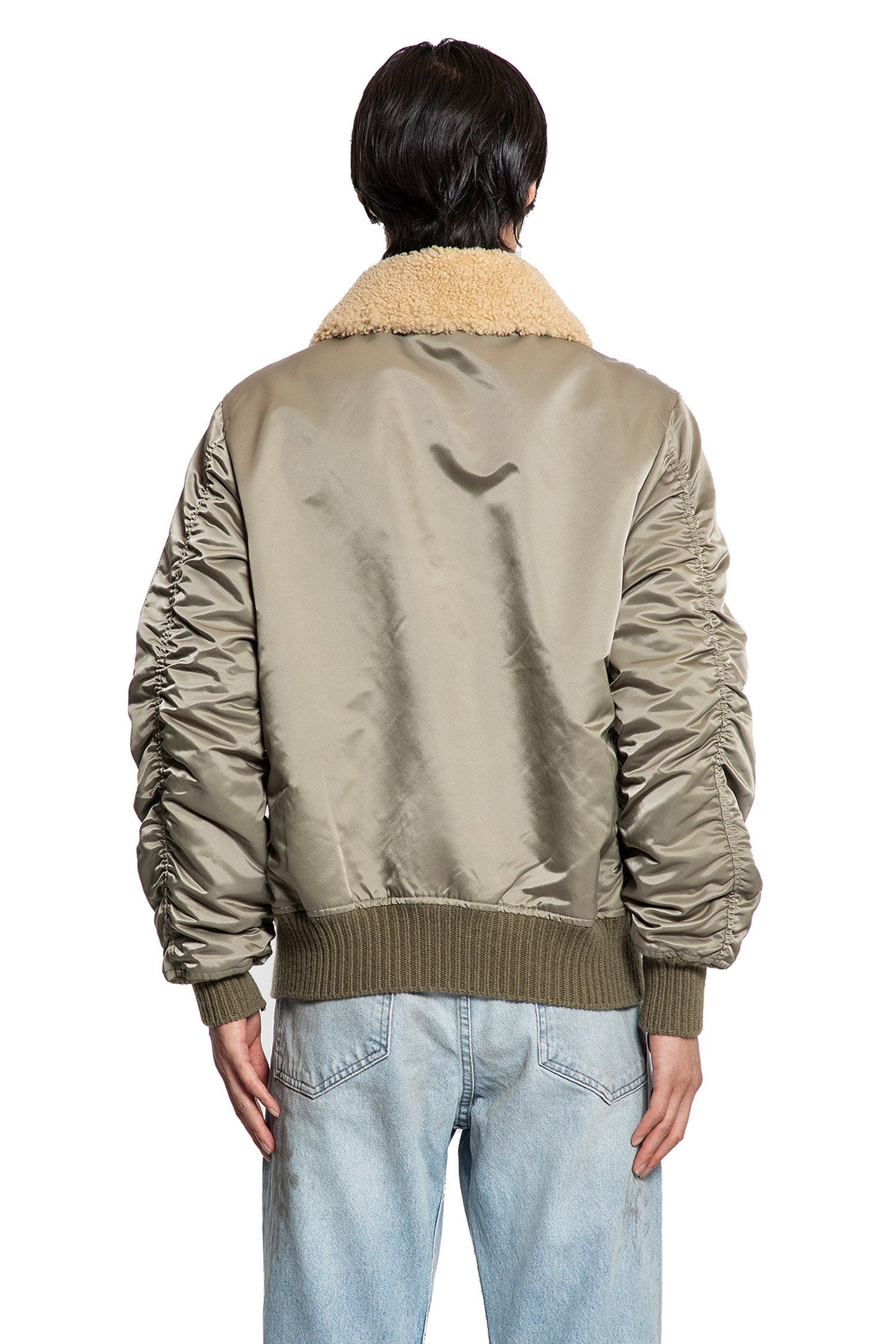 Nylon Shearling Jacket - Antonioli.eu