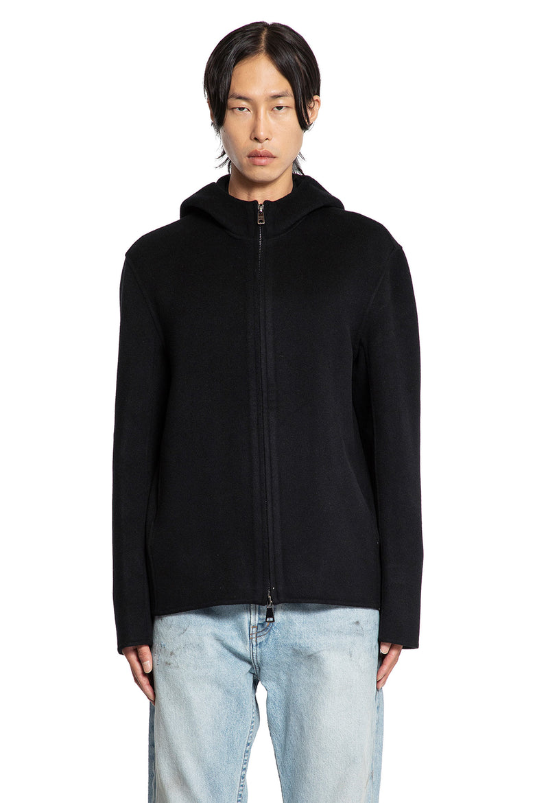 Wool Cashmere Felt Hooded Jacket - Antonioli.eu