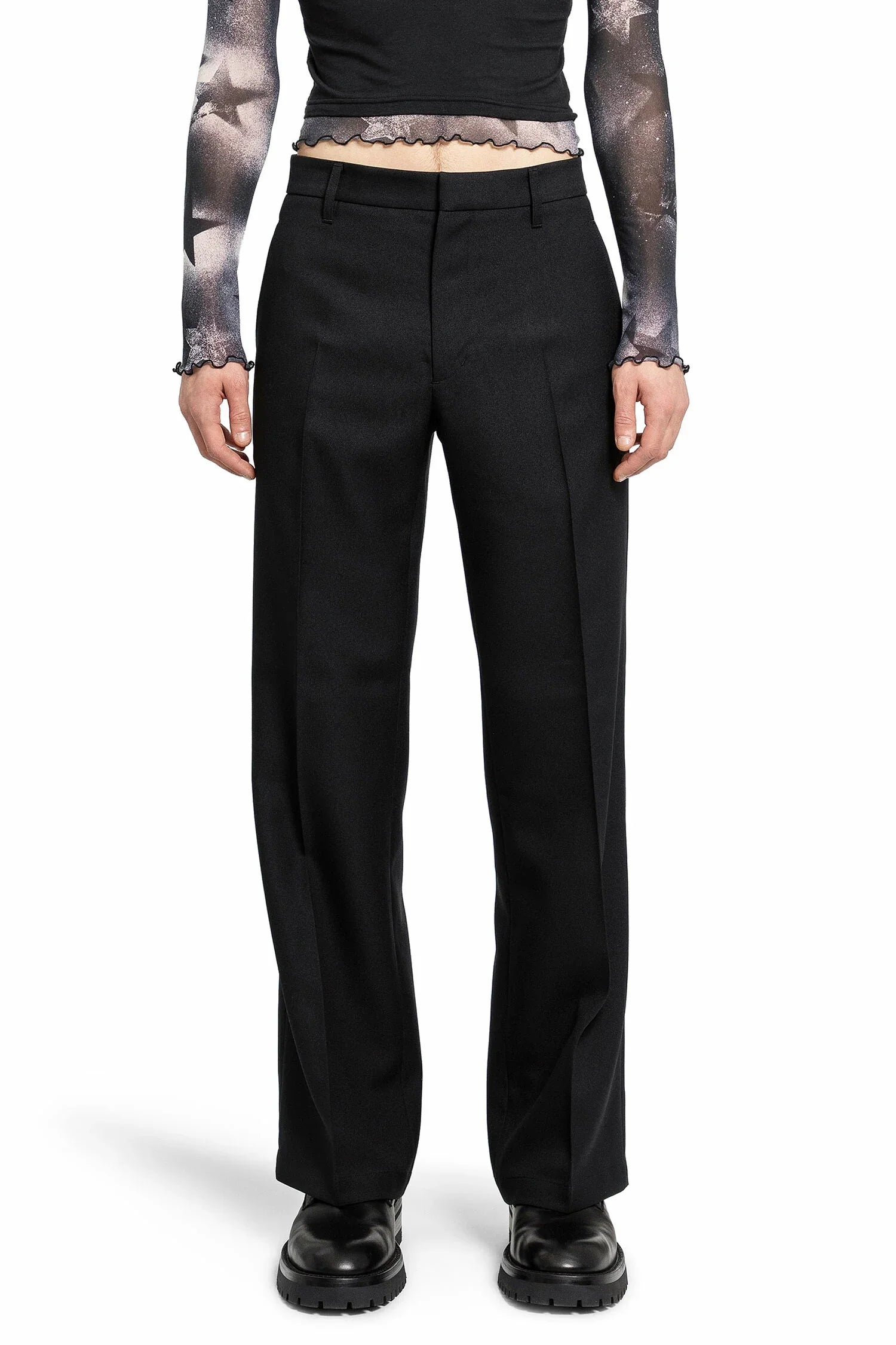 STOCKHOLM SURFBOARD CLUB MAN BLACK TROUSERS - Antonioli.eu