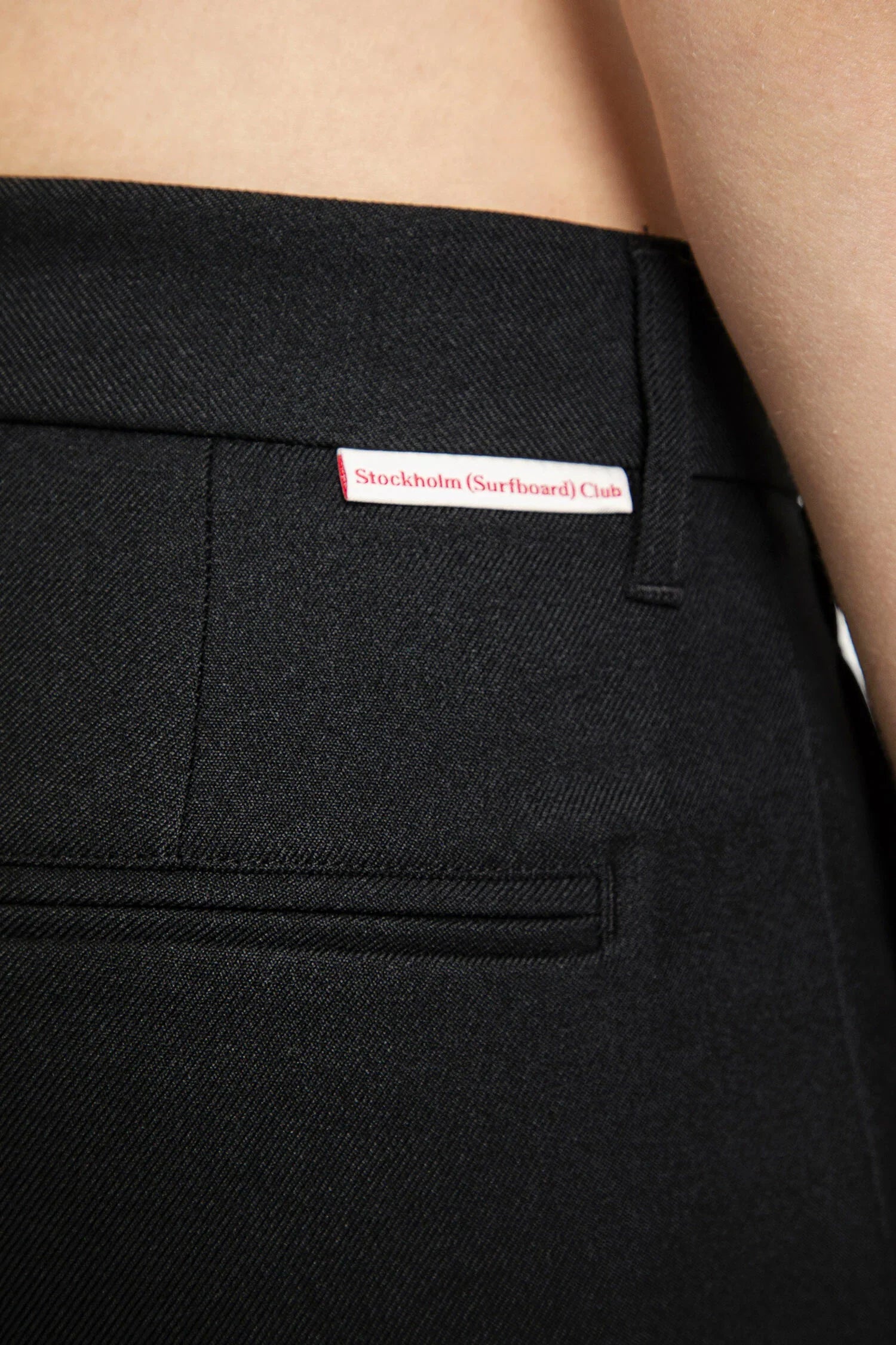 STOCKHOLM SURFBOARD CLUB MAN BLACK TROUSERS - Antonioli.eu