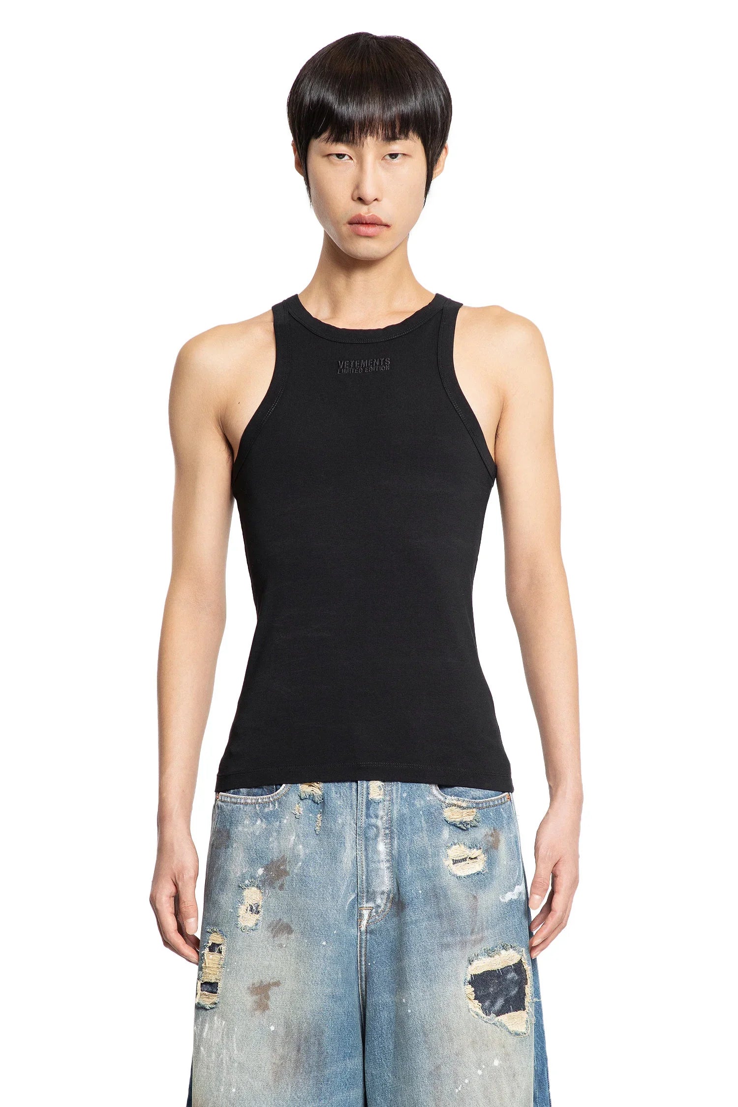 VETEMENTS MAN BLACK T-SHIRTS & TANK TOPS - Antonioli.eu