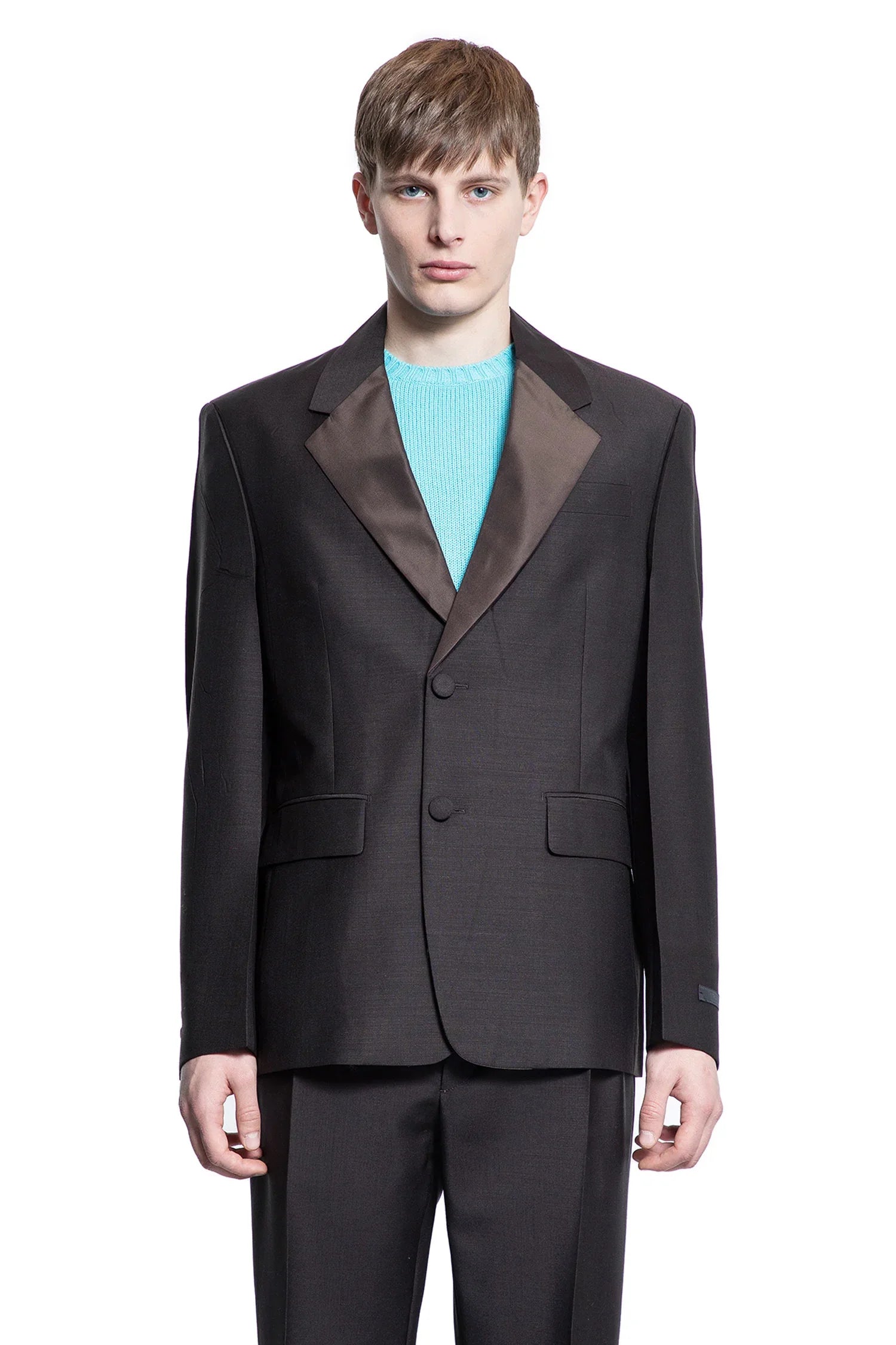 Mohair wool single-breasted jacket - Antonioli.eu